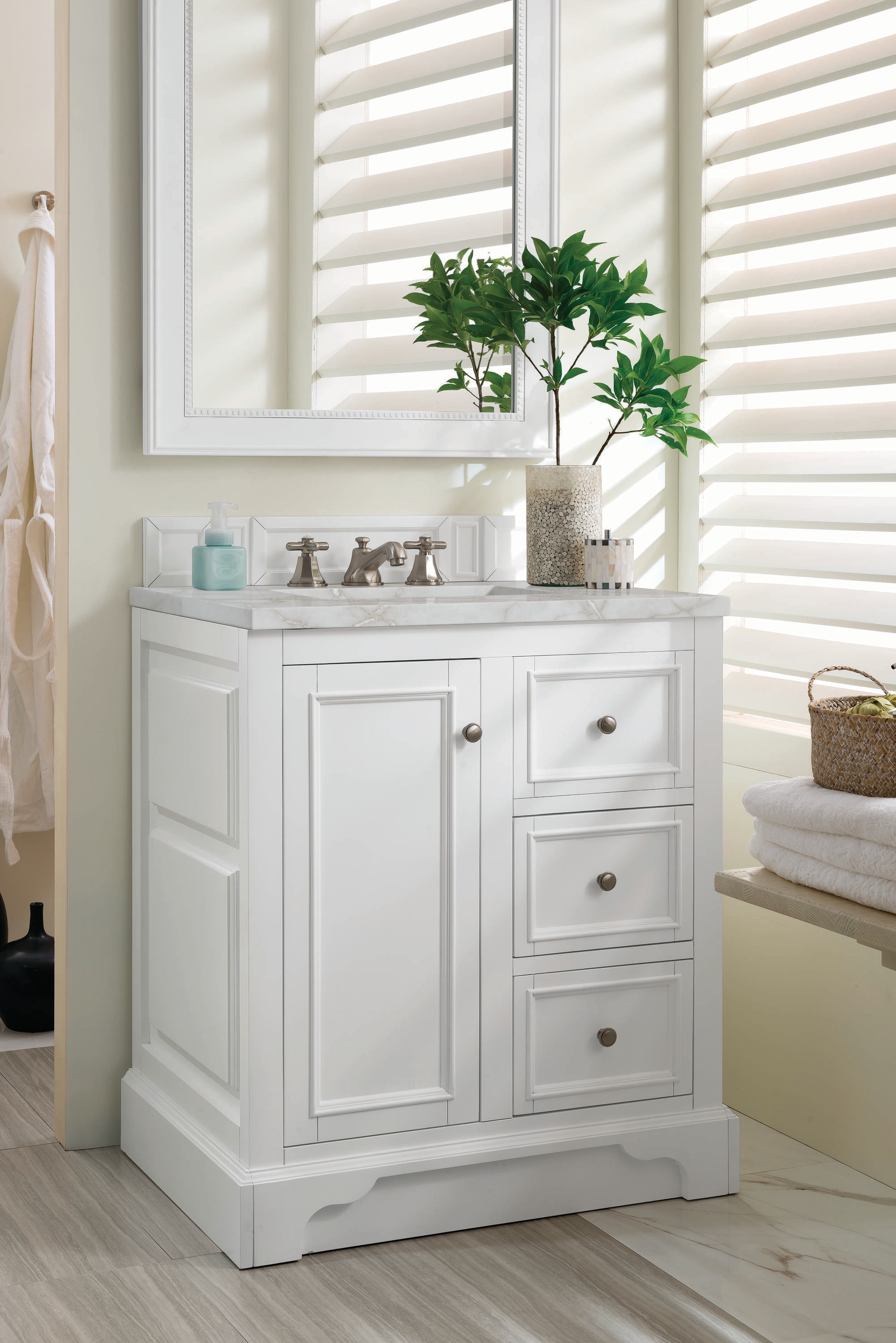 James Martin Vanities 825-V30-BW-3VSL Bath-Vanity-Combo - View #3