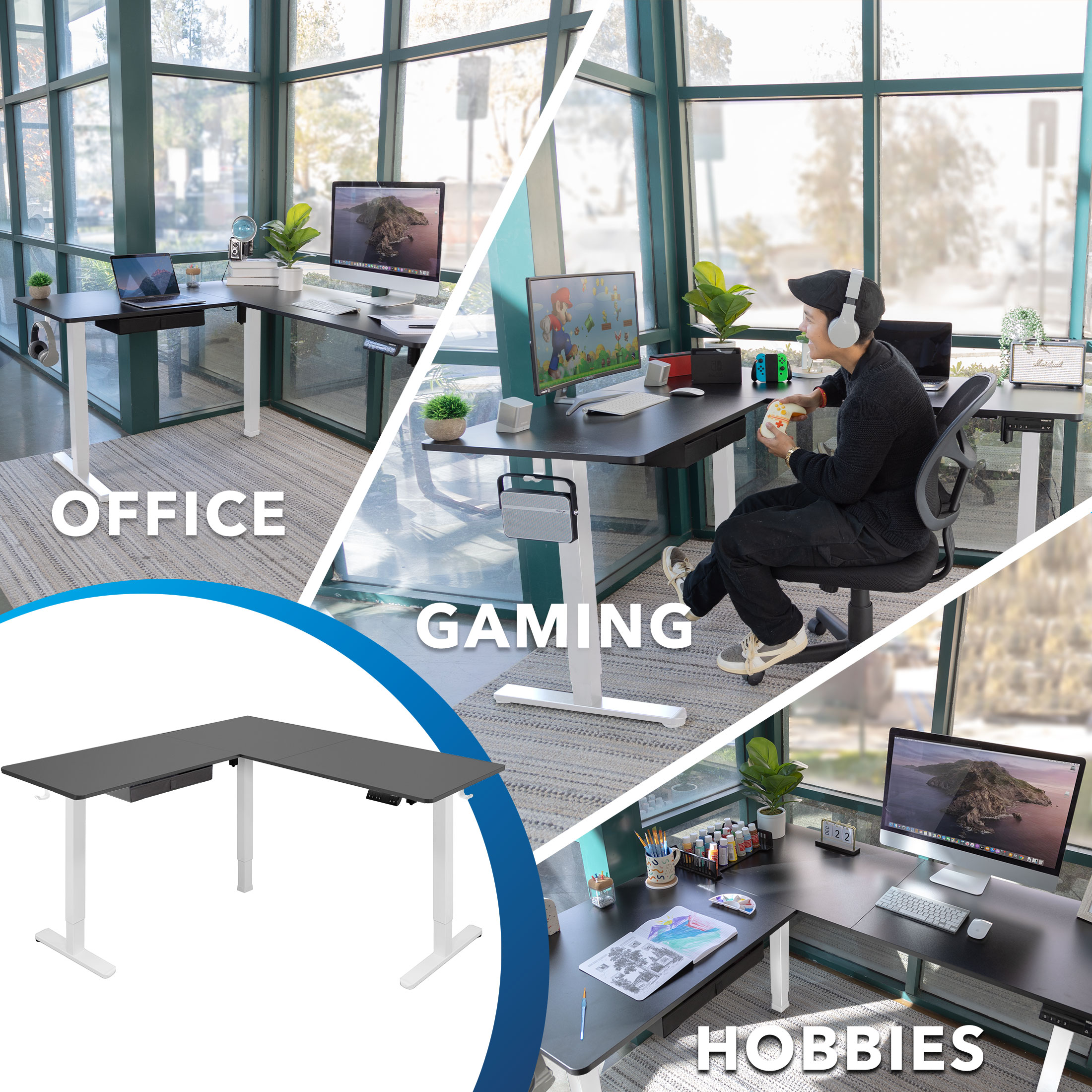 Mount-It! MI-15016 desks - View #2