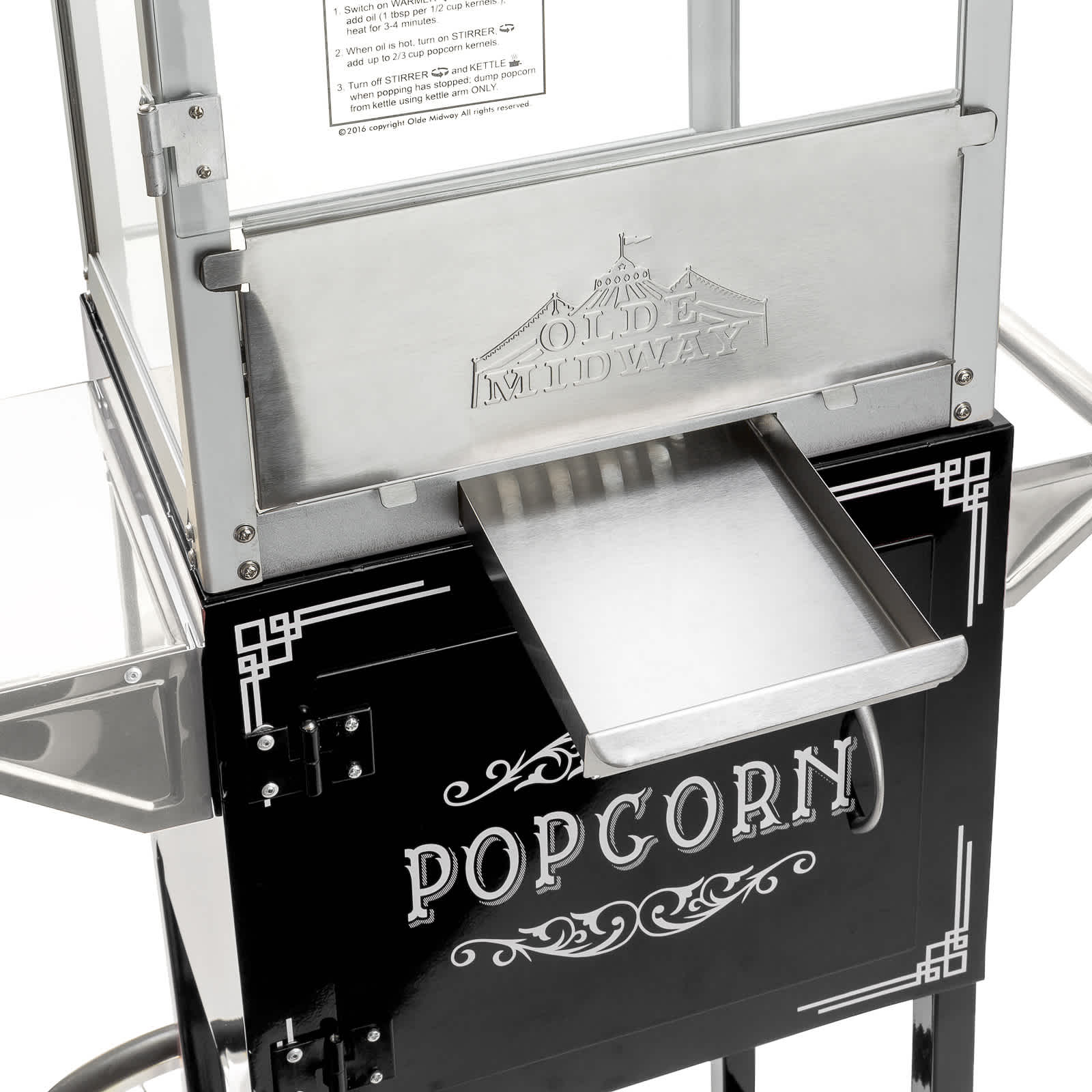 Olde Midway CON-POP-1050-BLK Popcorn-Makers - View #6
