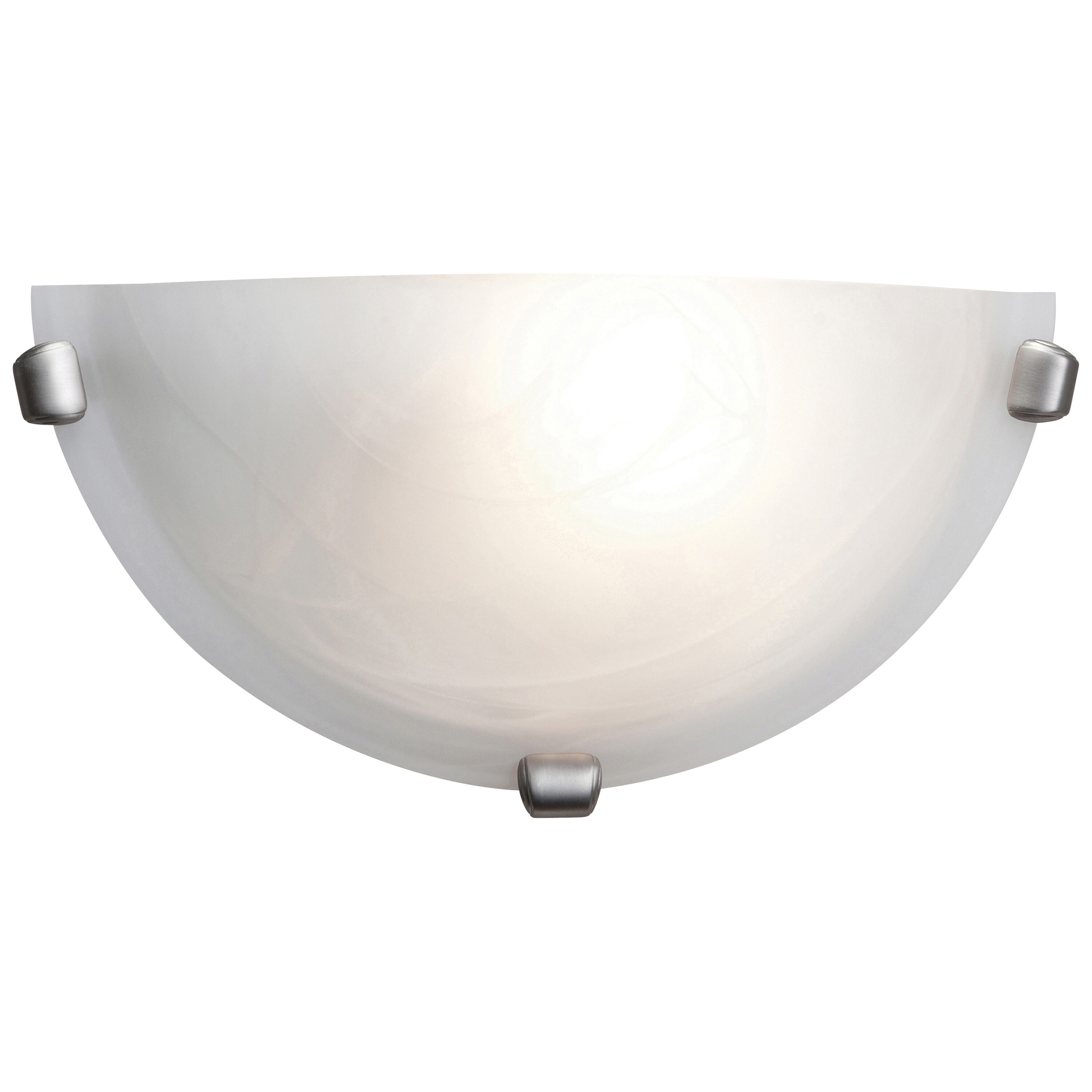 Access Lighting 20417LEDDLP-BS/ALB Mona 12-in W 1 -Light Brushed Steel Wall Sconce