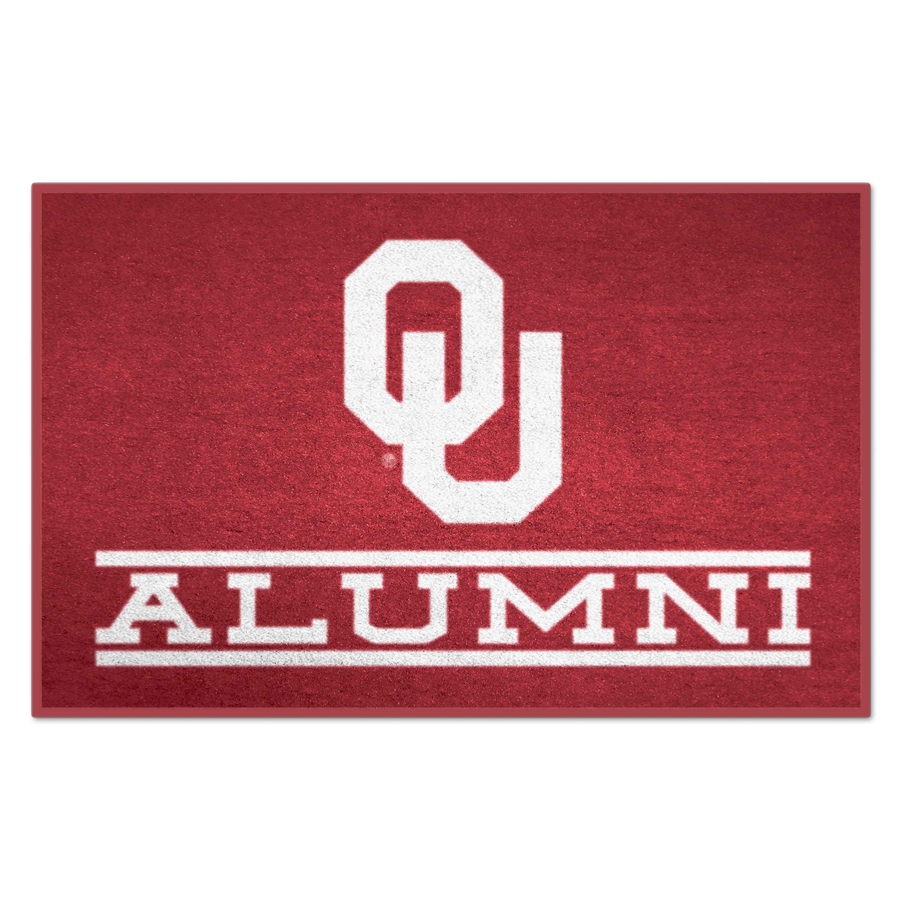 FANMATS 18337 Oklahoma Sooners 30-in x 19-in Red Nylon Indoor or outdoor Decorative Sports Door Mat