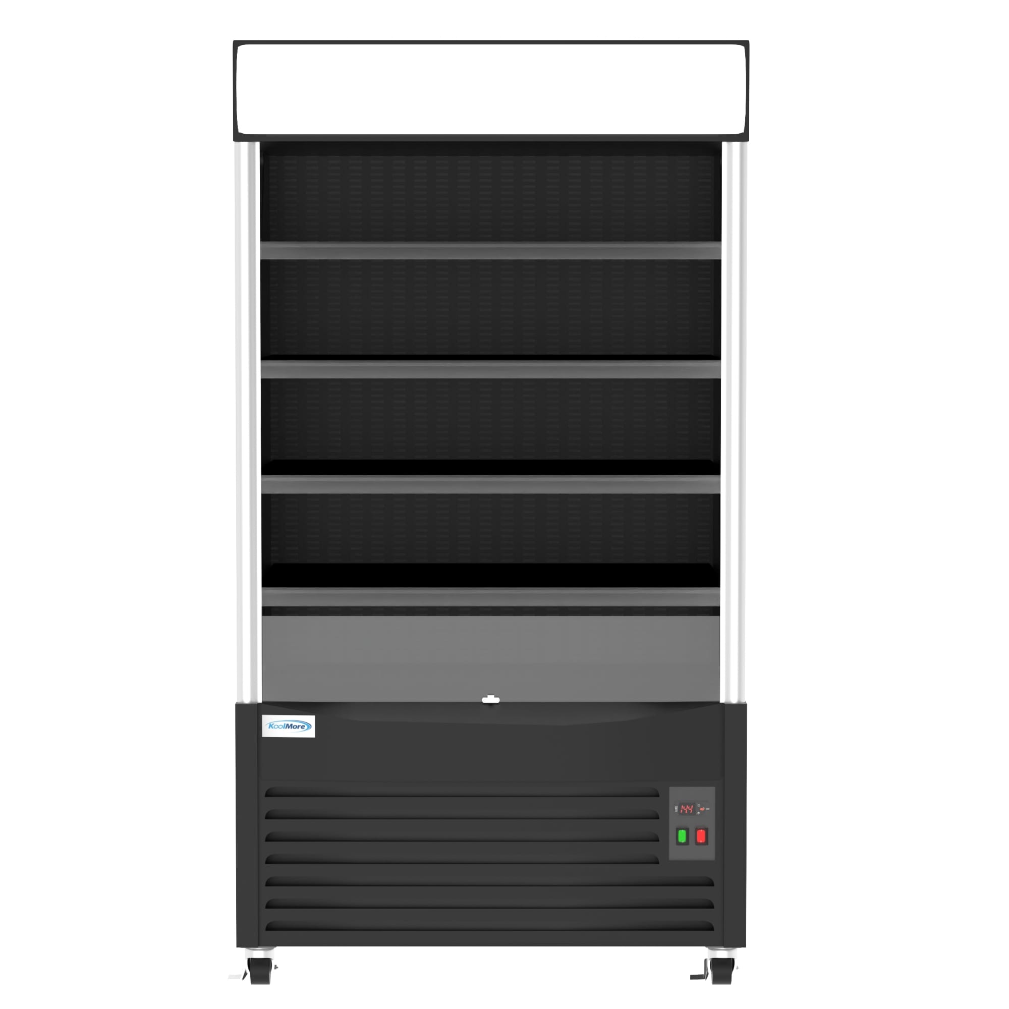 KoolMore LOW-CDA-25C-BK 24-cu ft Commercial Refrigerators Glass -Door Freezerless ( Black )