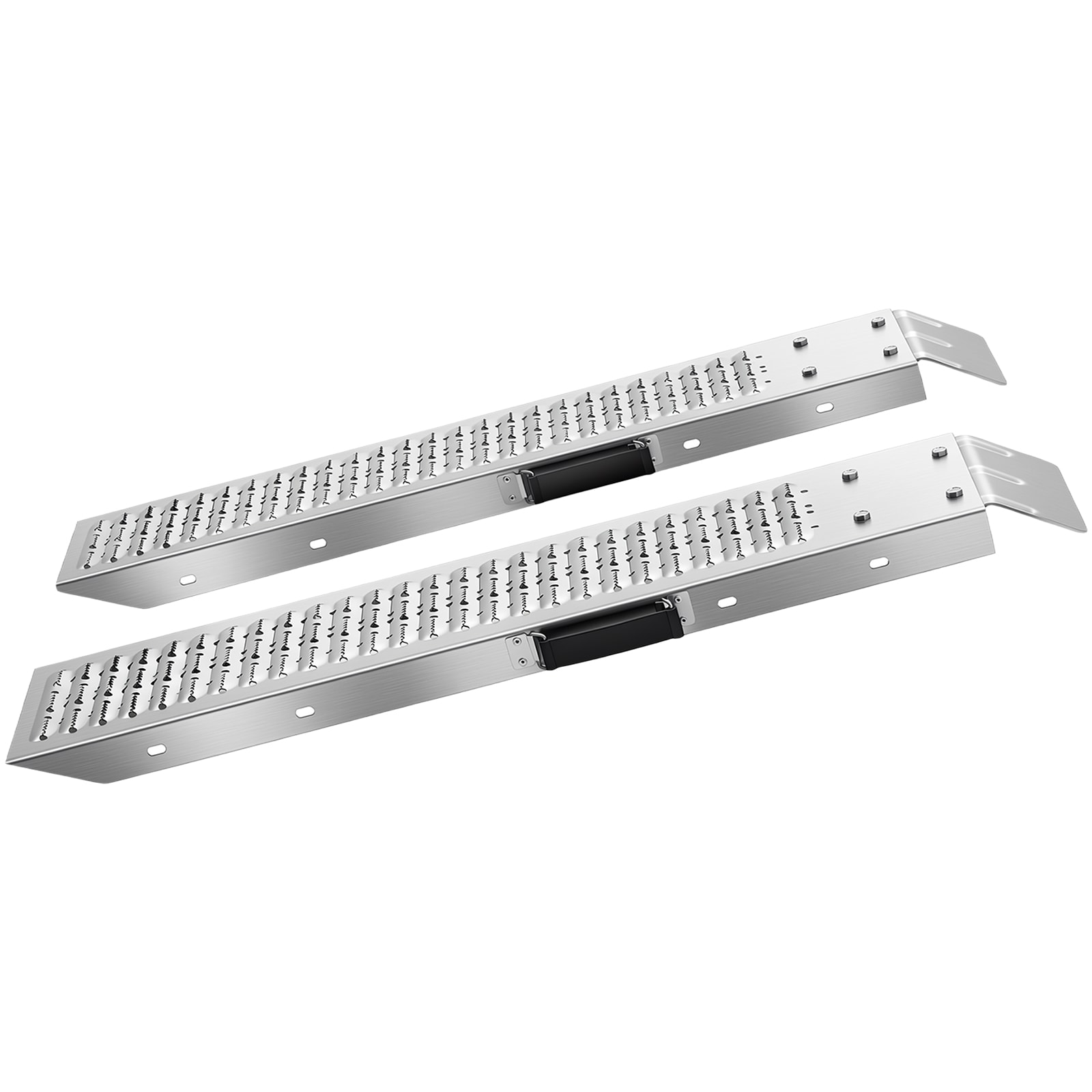 VEVOR Trailer Ramps 2PCS 39 x 9 in Heavy-Duty Steel ATV Ramp Set with Anti-Slip Plates 1200LBS Combined Capacity Loading Ramps for Motorcycles Lawn Mowers Farm Tractors Carts