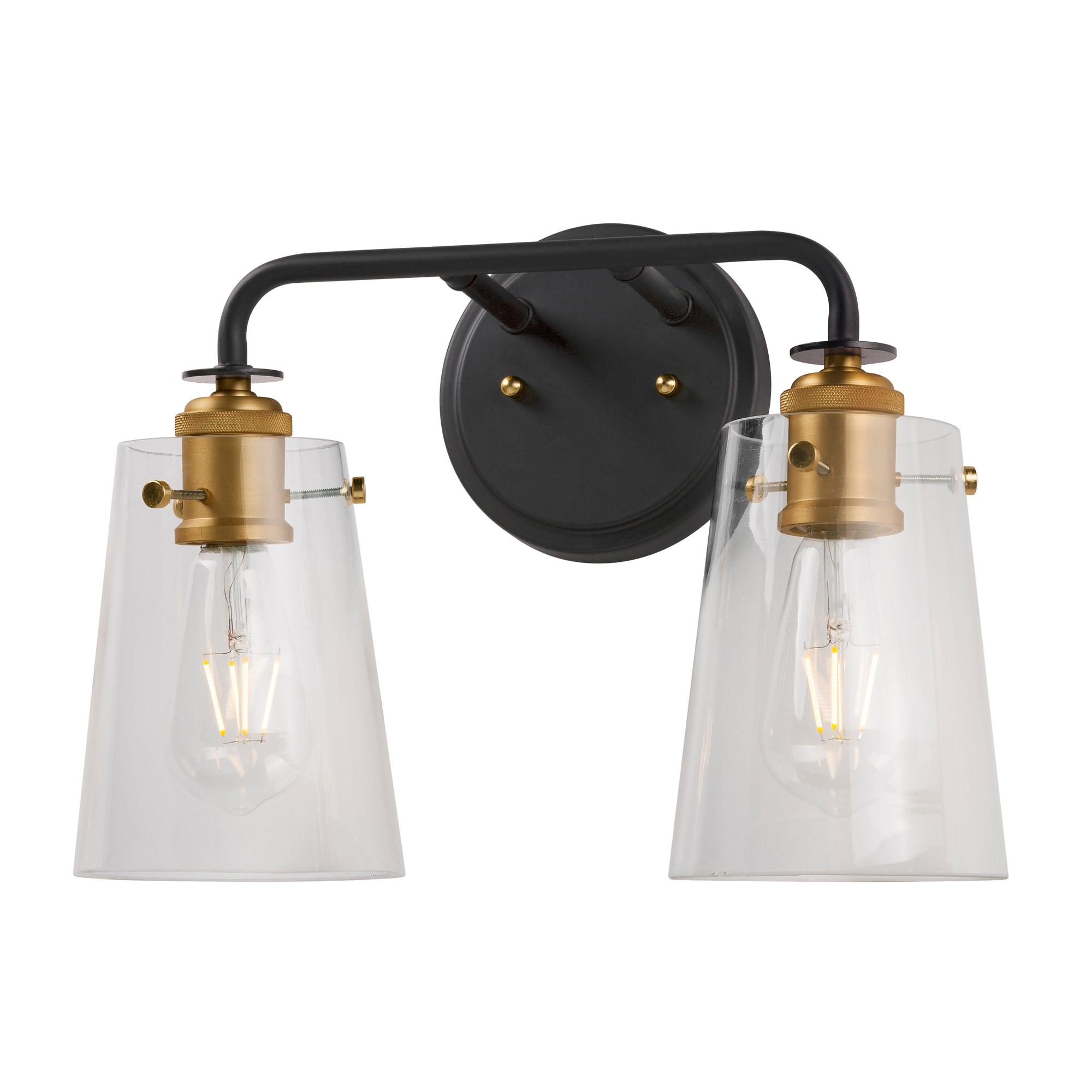 Forte Lighting 5118-02-62 Ronna 15-in 2 -Light Multiple finishes Multiple colors Modern/contemporary Vanity light