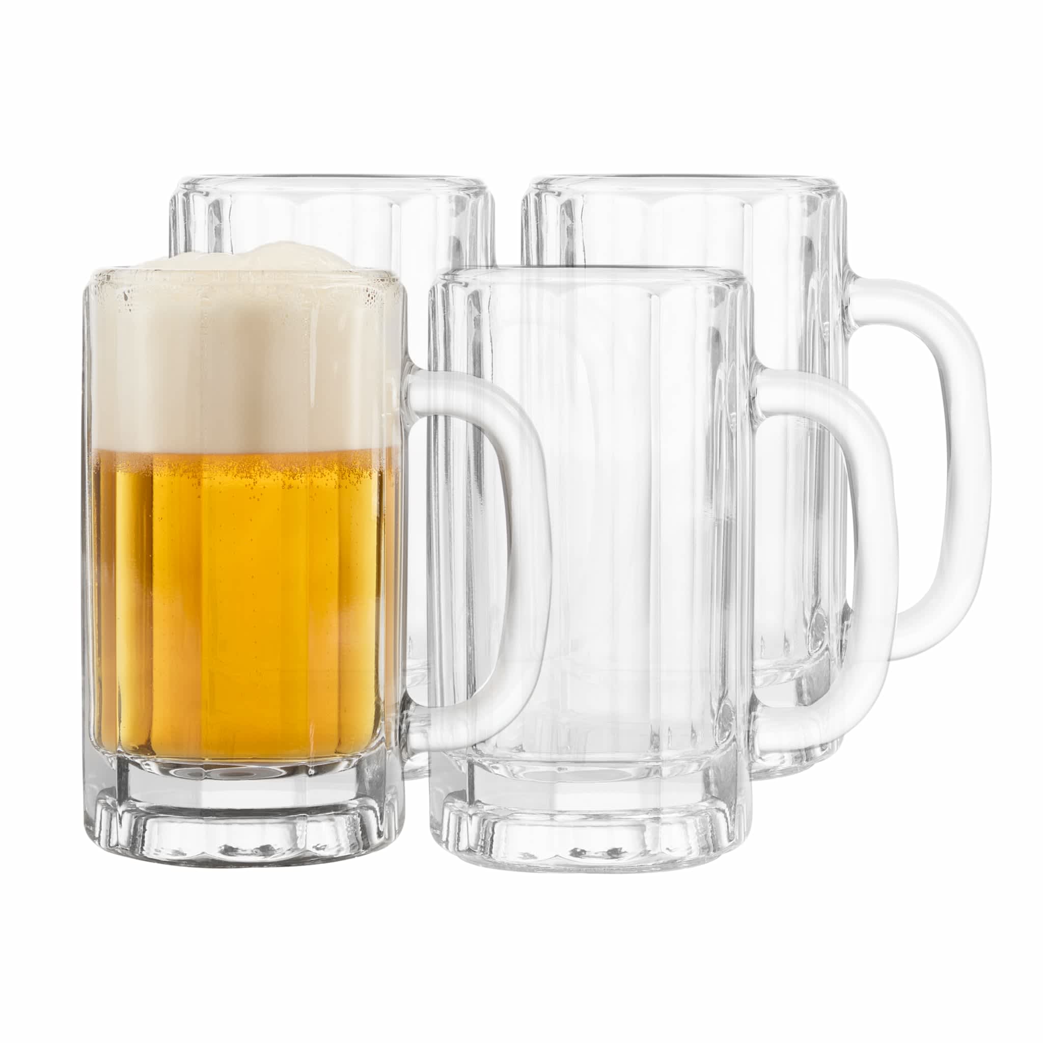 Libbey 683857 Heidelberg Glass Beer Mugs 16 ounce Set of 4