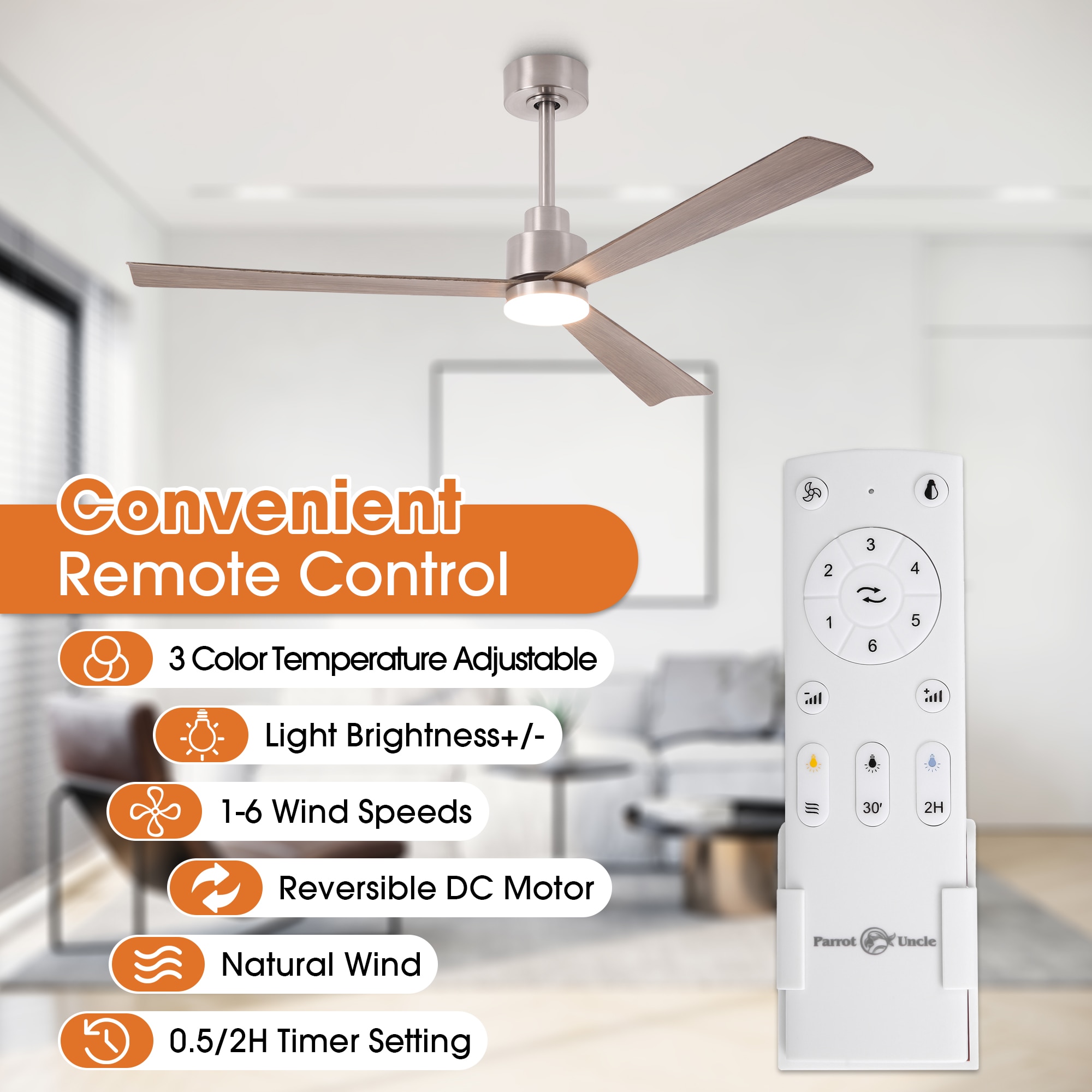 Parrot Uncle F6014SN Ceiling-Fans - View #6