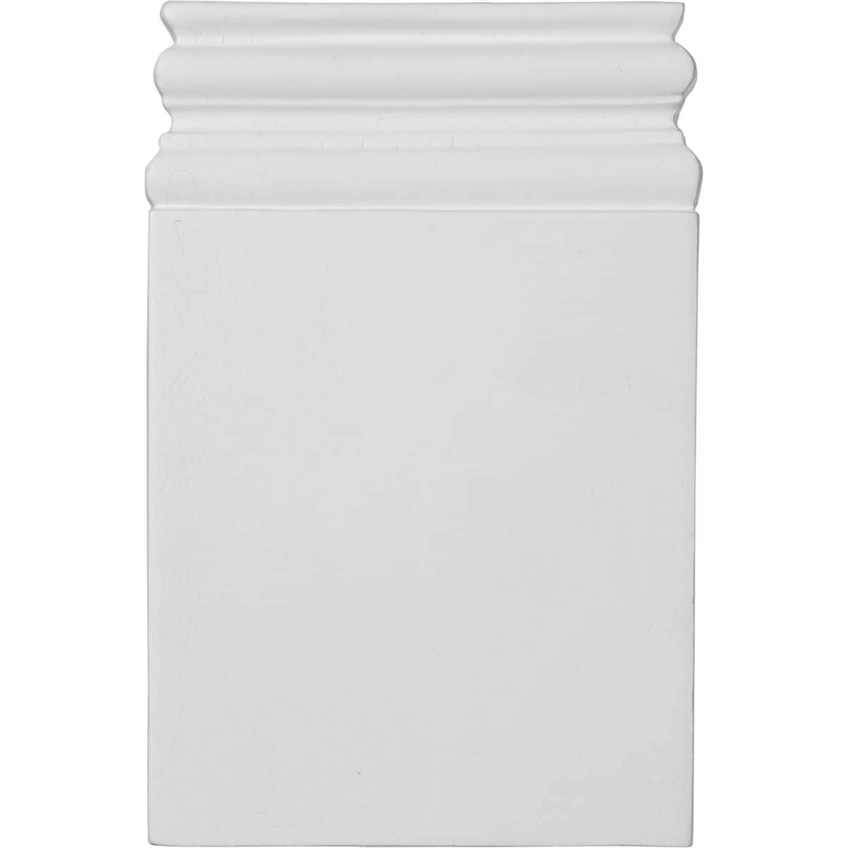 Ekena Millwork PB06X09X01DI Diane 6.25-in x 9.75-in Square Primed Urethane Rosette