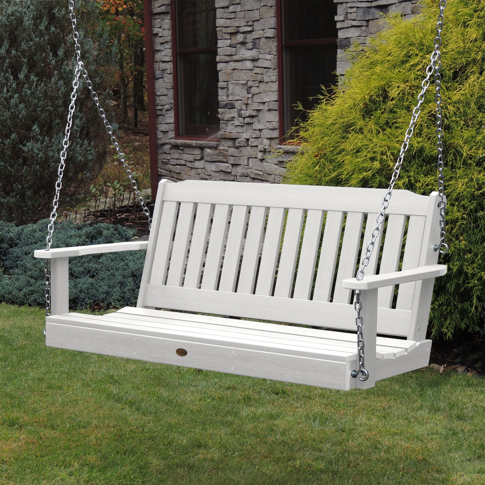 White plastic deals porch swing