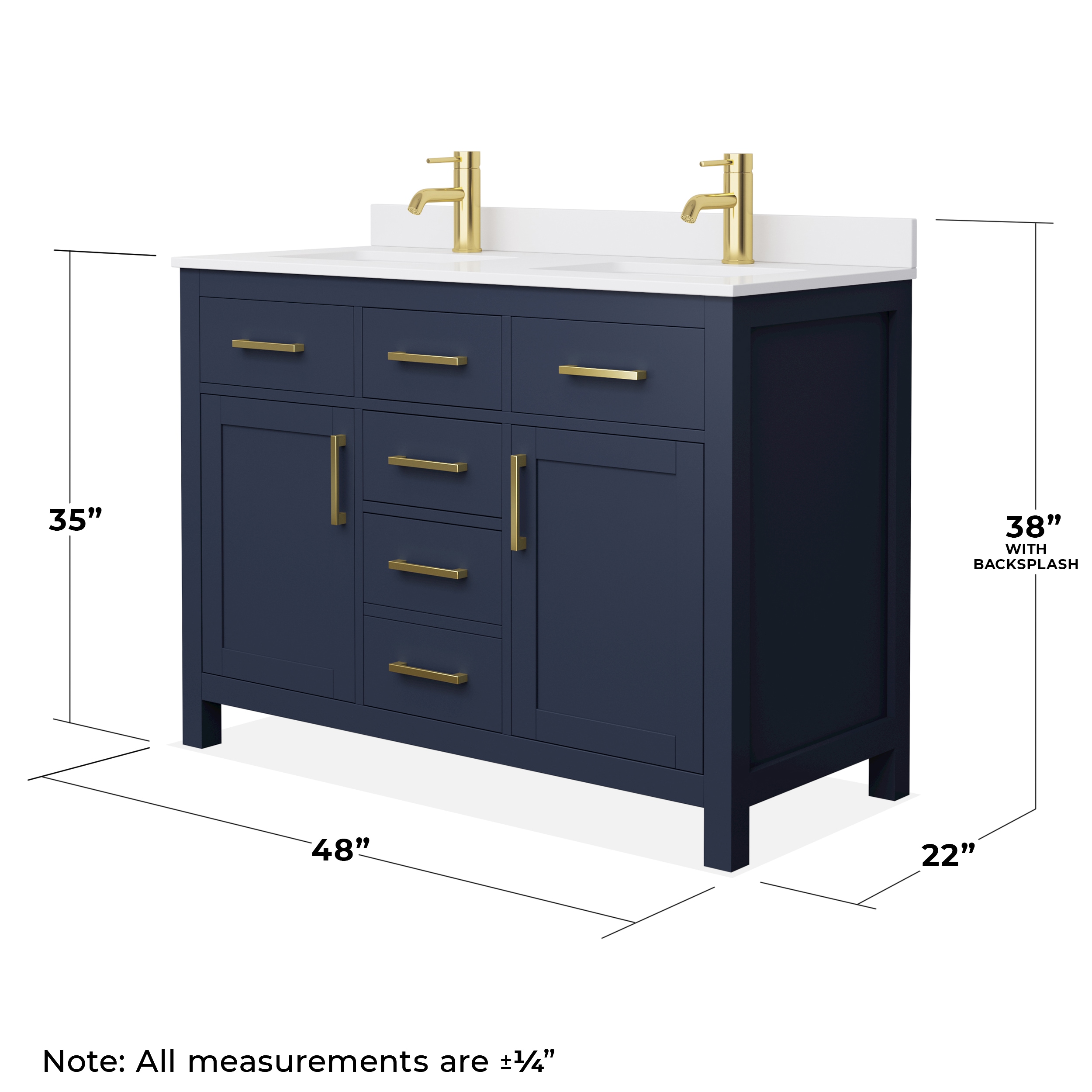 Wyndham Collection WCG242448DBLWCUNSMXX Bath-Vanity-Combo - View #5