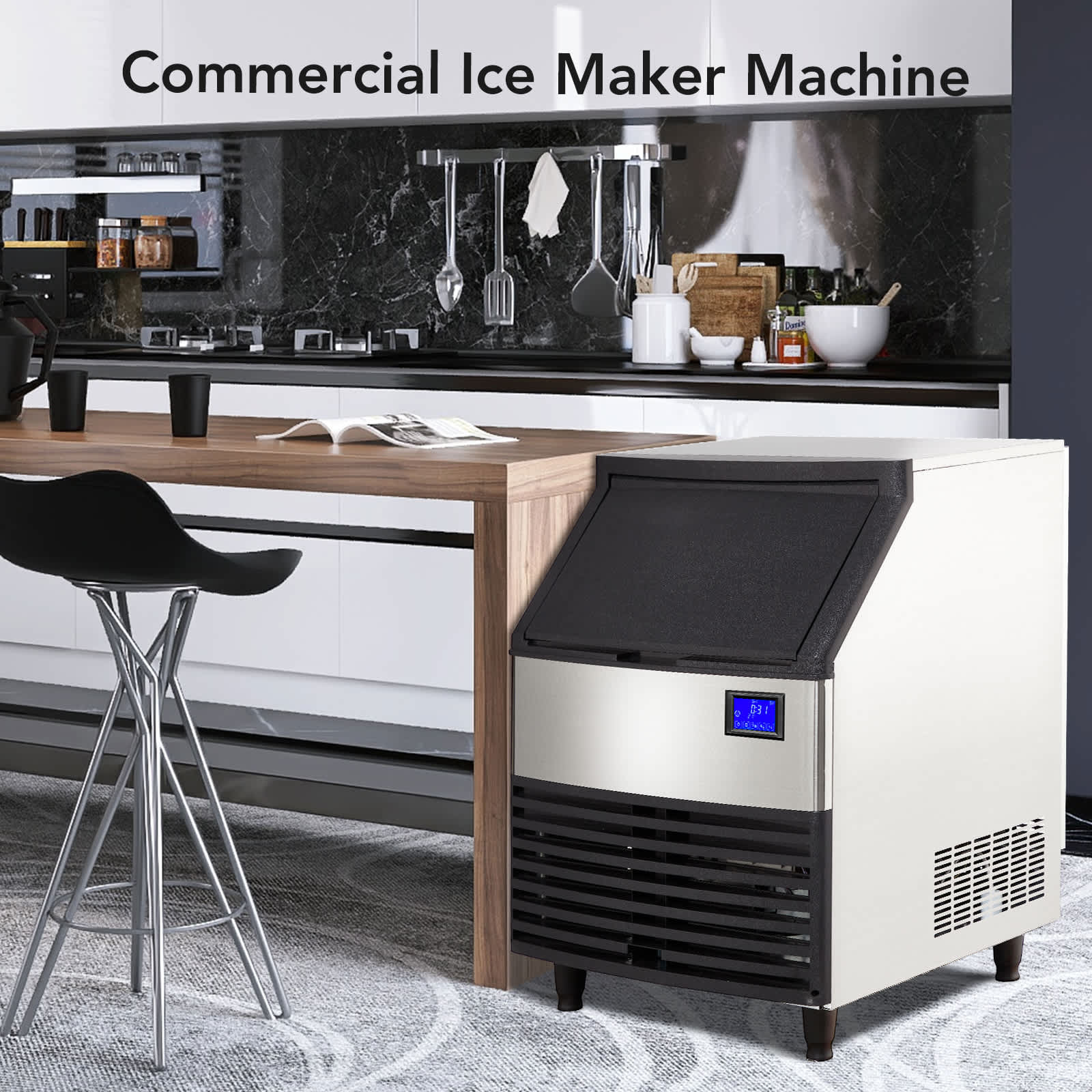 Qeetex CJ-PHO-108GXWOZ Commercial-Ice-Makers - View #4