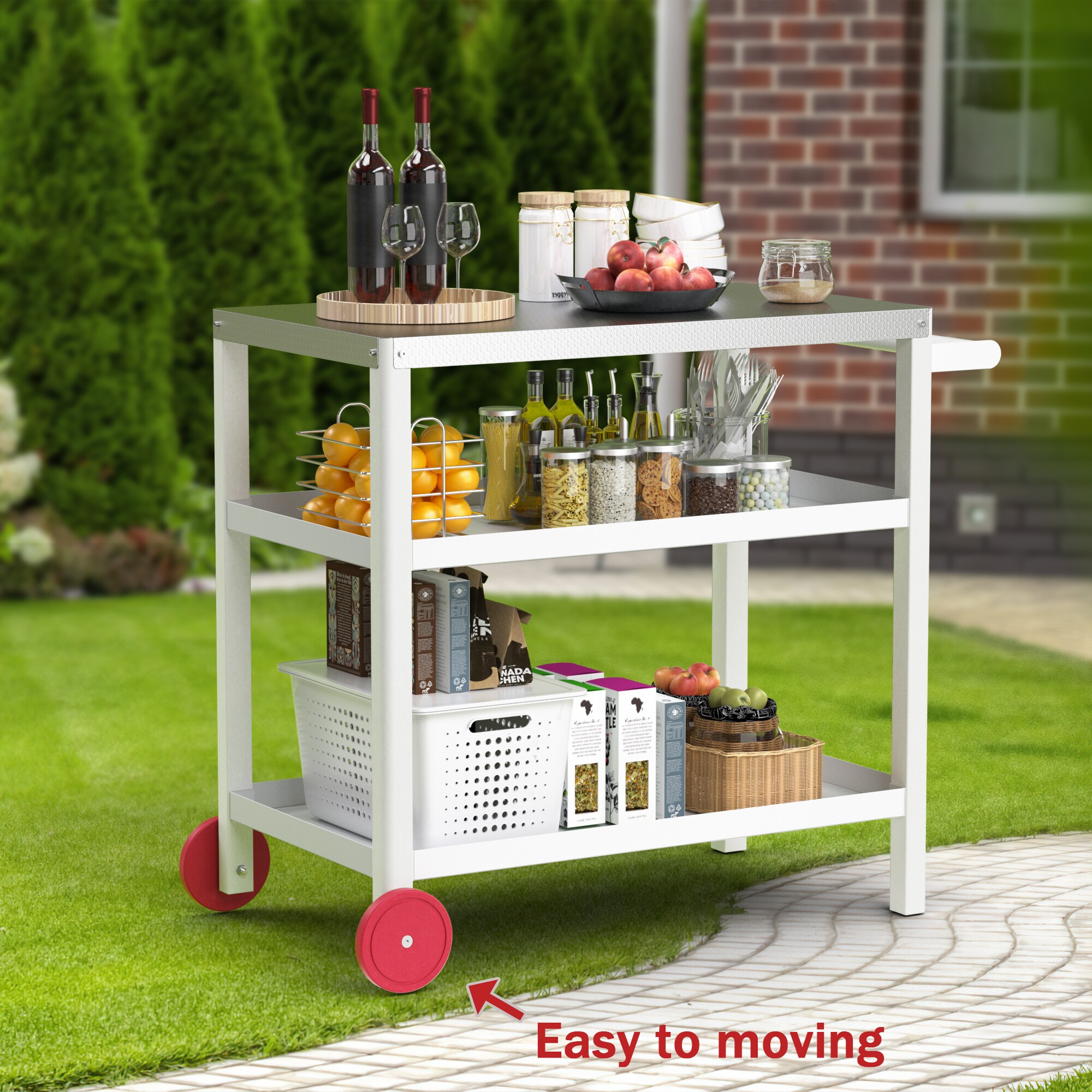 Poly furniture KC-SS06-WT Grill-Carts-Grill-Stands - View #5