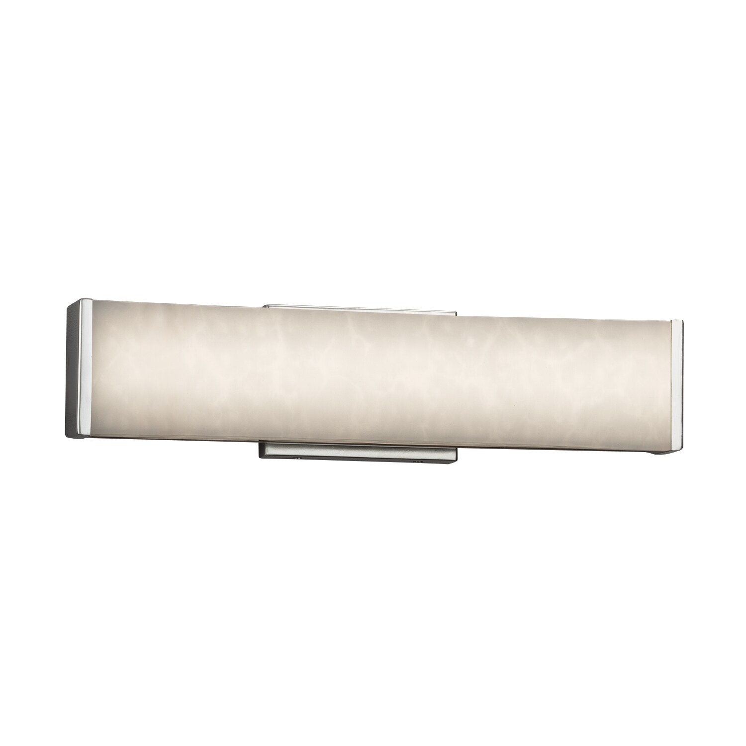 Justice Design Group CLD-8601-CROM Clouds 18.5-in 1-Light Polished Chrome LED Transitional Vanity Light