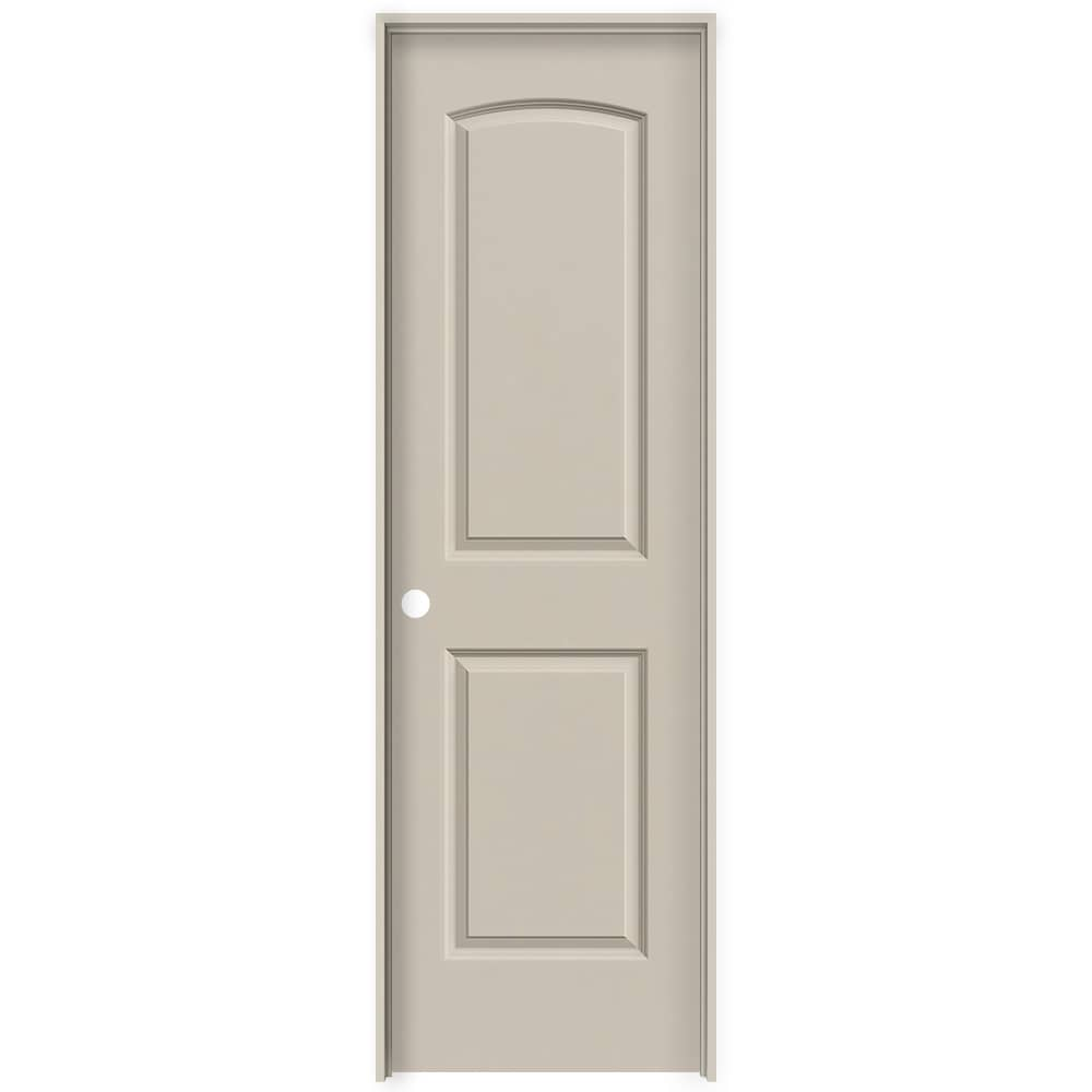 RELIABILT 28-in x 80-in Hollow Core 2-panel Round Top Right Hand Smooth Primed Molded Composite Split Jamb Single Prehung Interior Door (376 Casing) -  10131266