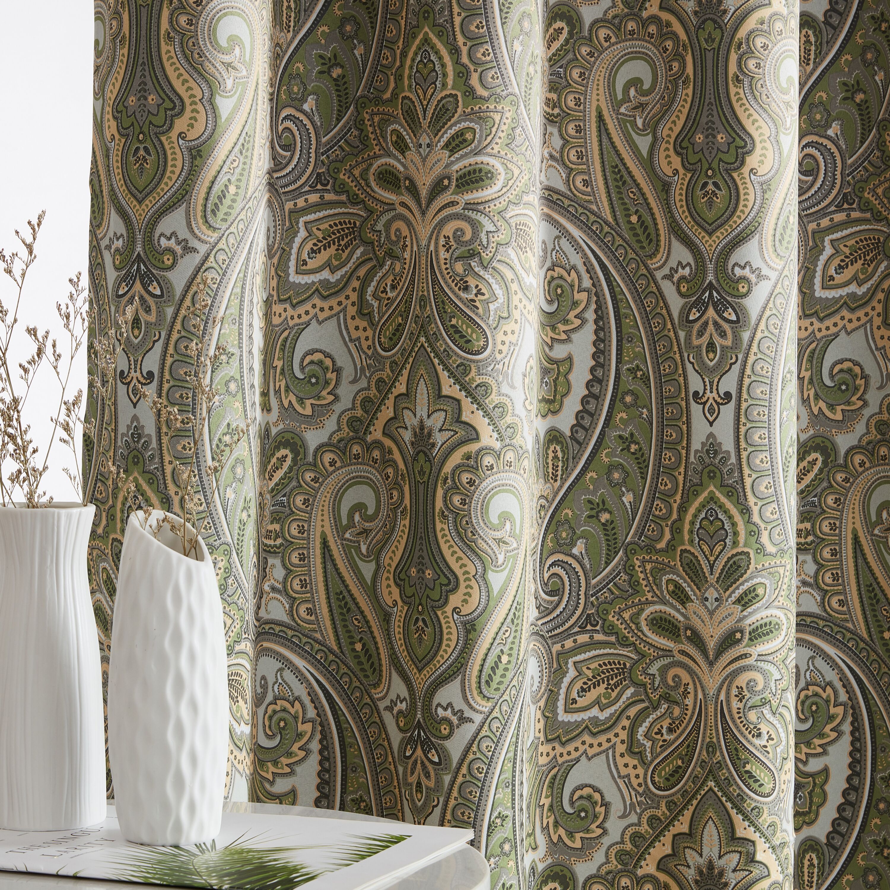 Totally Home Decor MFN-PRS-SGE-GRN84 curtains - View #3