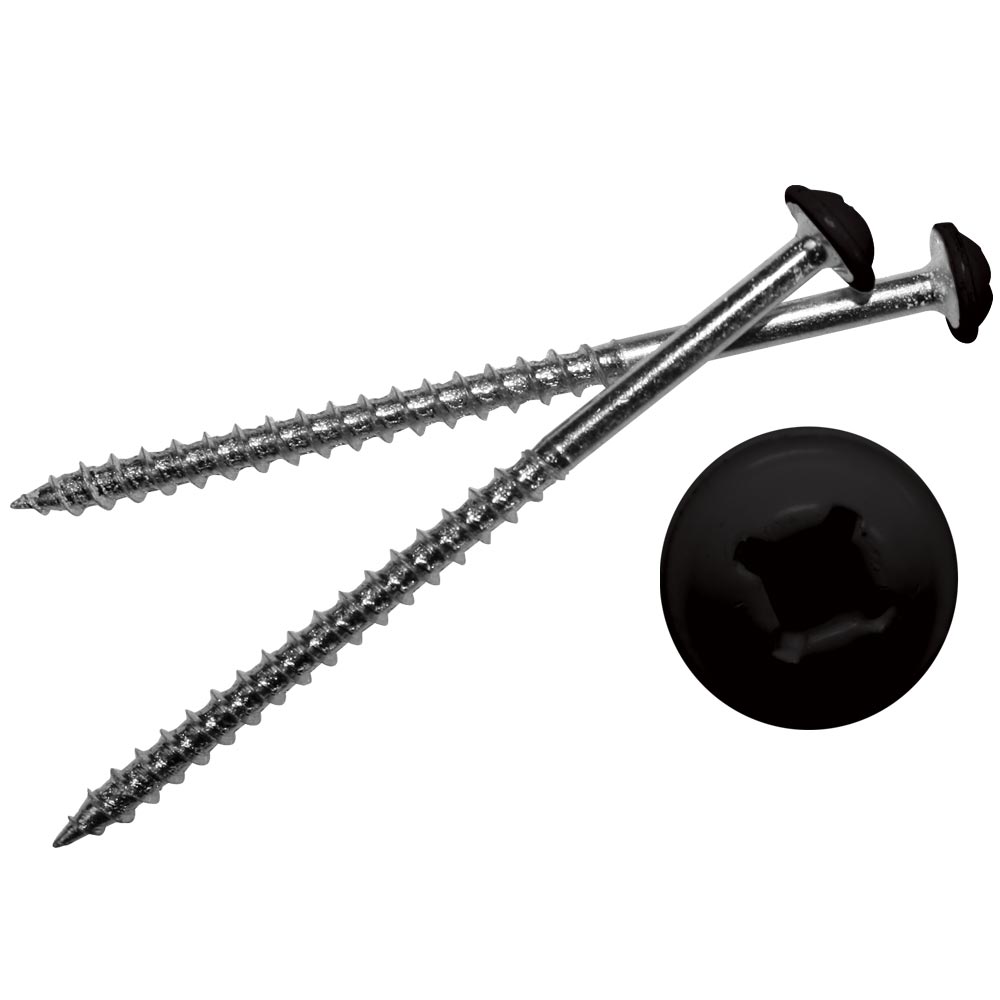 Qty of 12 3" Length Exterior Shutter Fasteners Black 