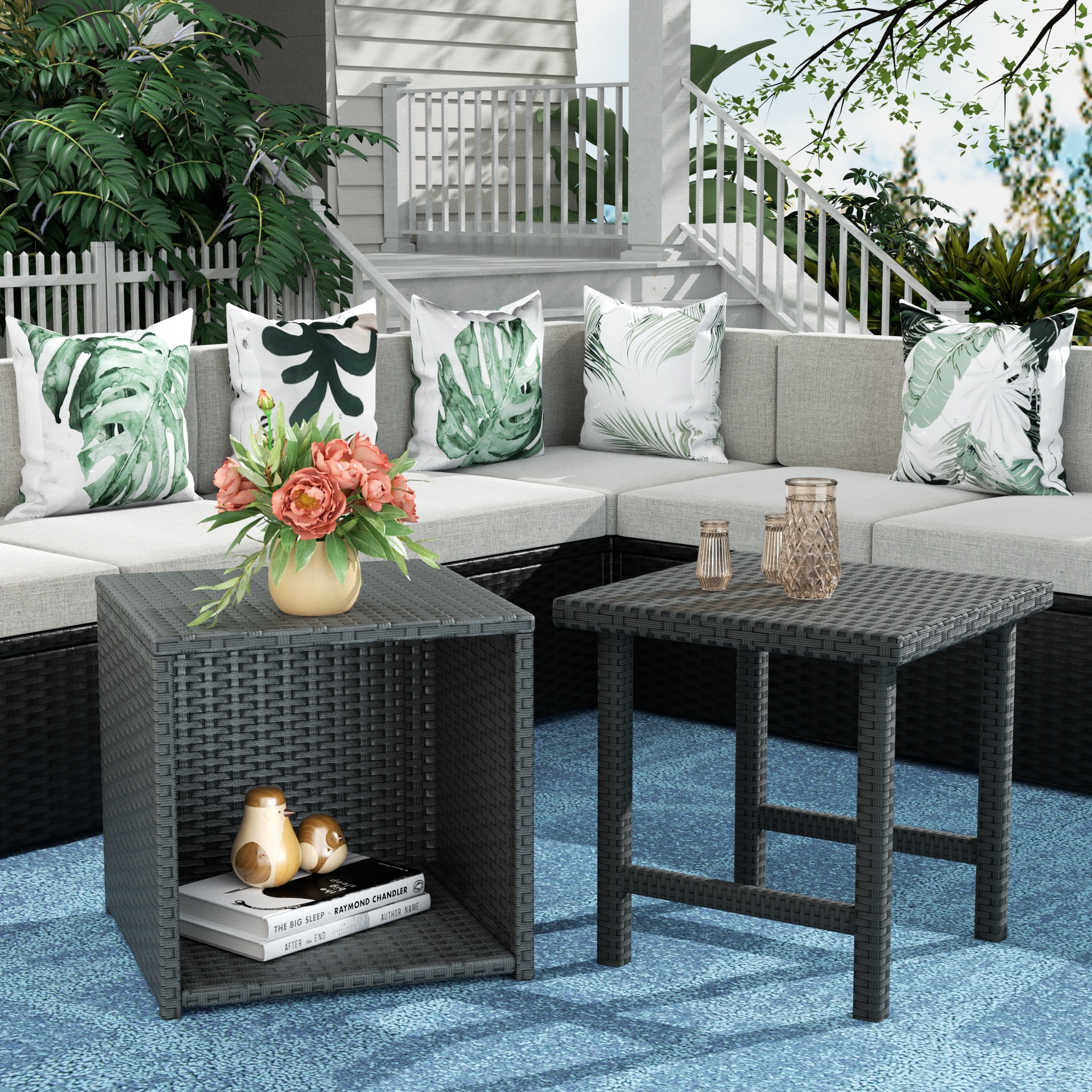 Westin Furniture OP8007-BK Patio-Tables - View #2