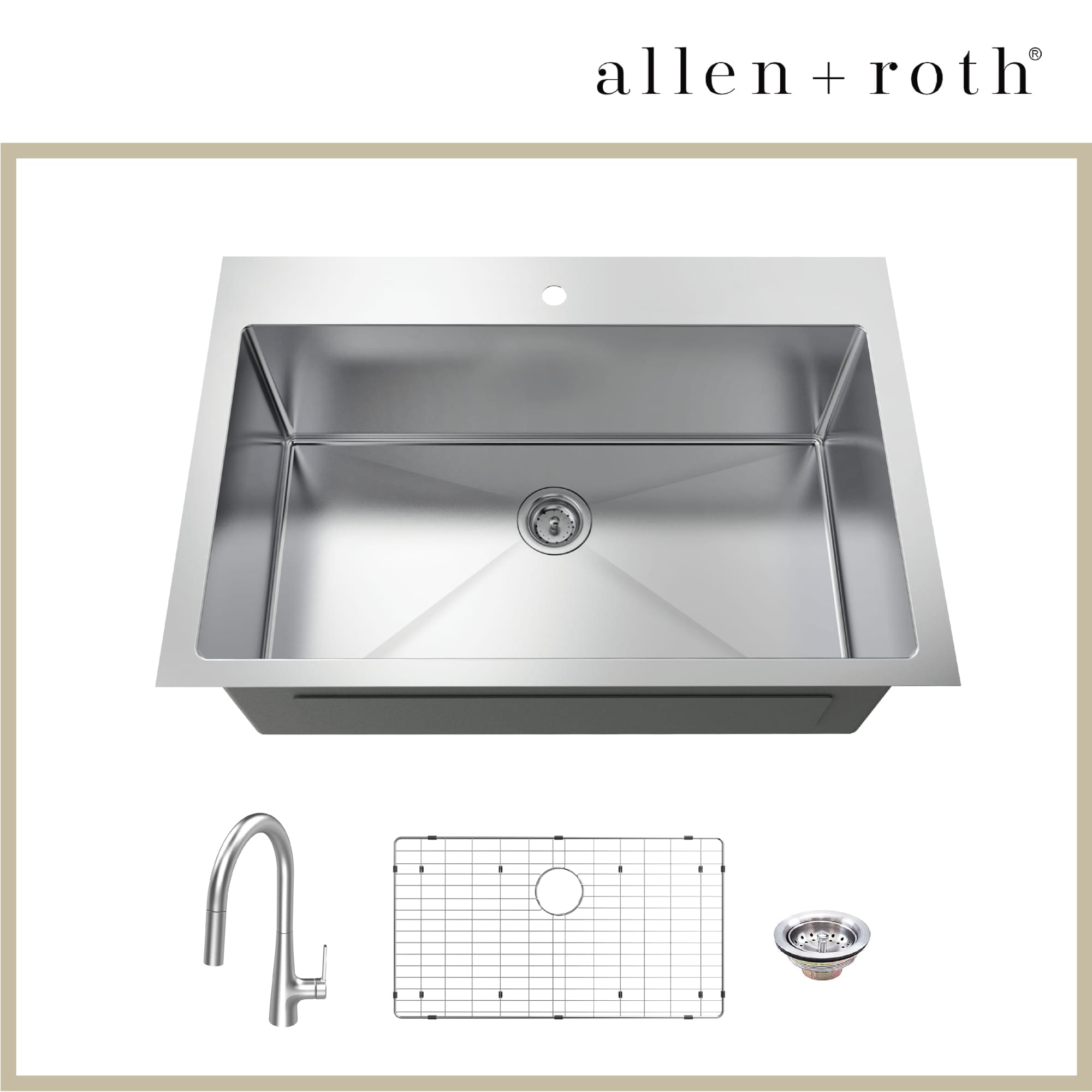 allen + roth FSDR3322A19-LF Kitchen-Sinks - View #2