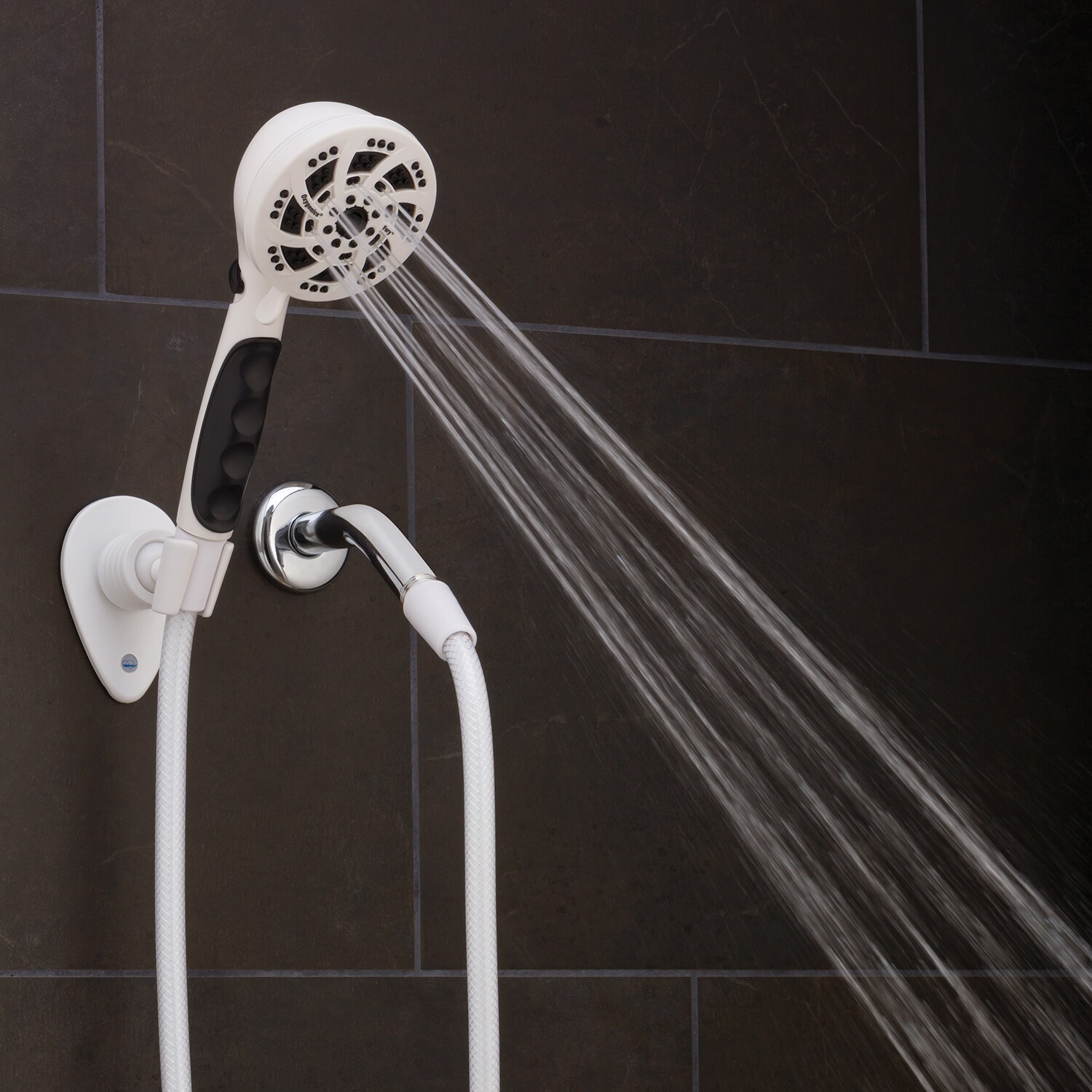 Oxygenics Fury RV White Handheld Shower Head with 72-Inch Hose