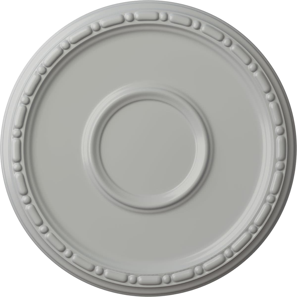 Ekena Millwork CM16MDFRF Medea 16.5-in W x 16.5-in L Painted Frost Polyurethane Whole Ceiling Medallion
