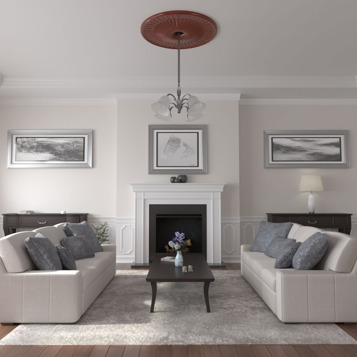 Ekena Millwork CM51GLFIF Ceiling-Medallions - View #4