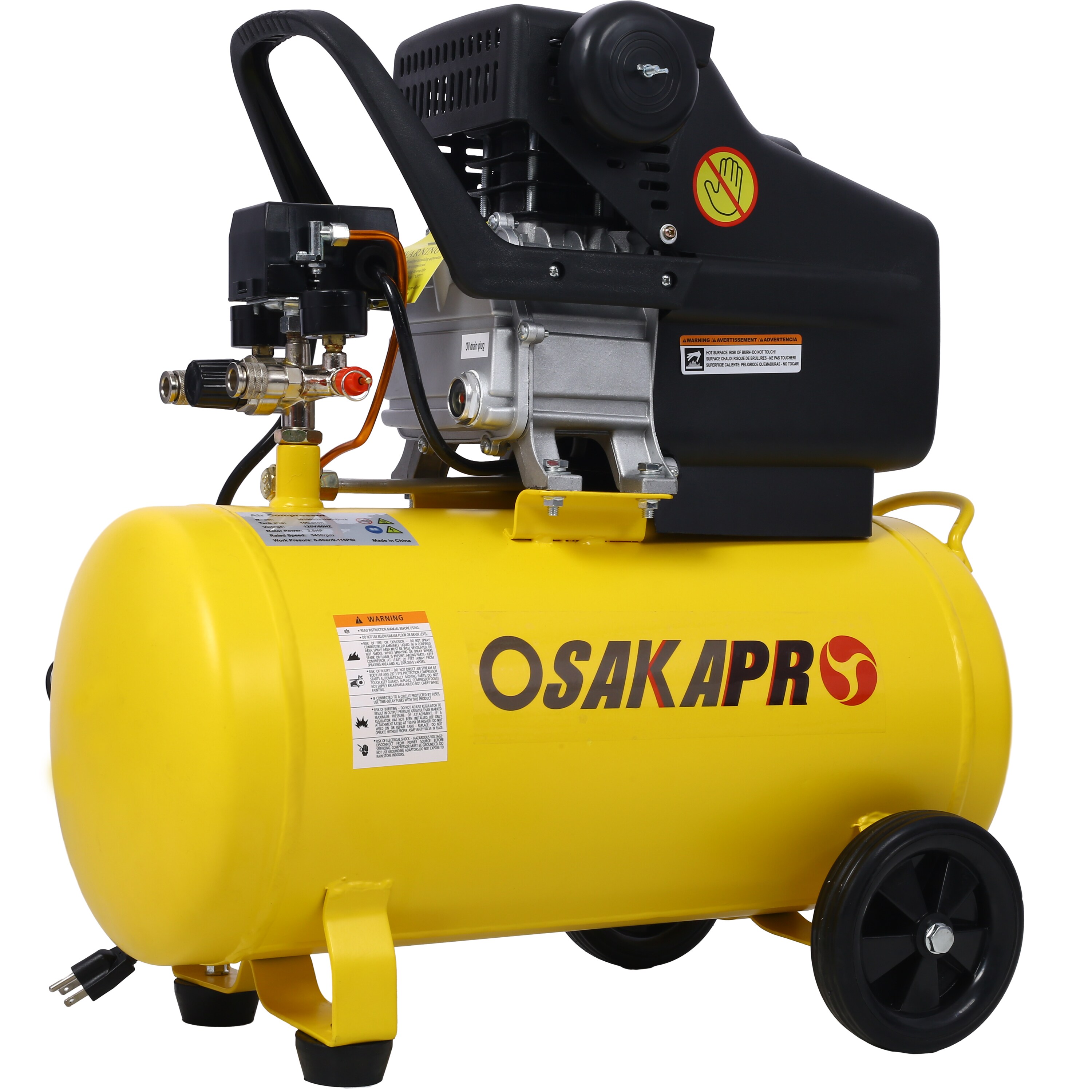 EXTRAUP YHLW840127266 10-Gallon Portable Electric 115 PSI Vertical Air Compressor with Accessories Included