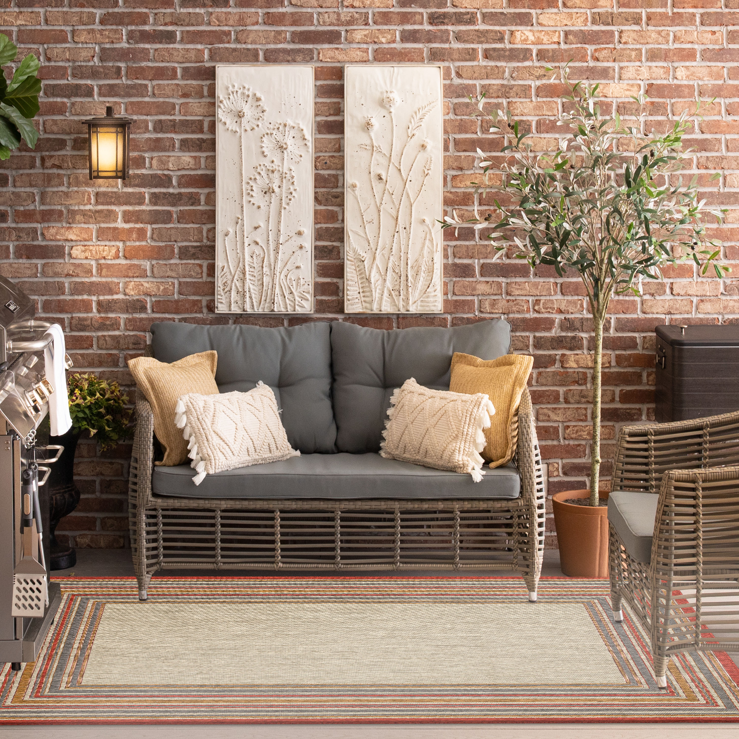 Origin 21 R1452 9591 961120 8 x 10 (ft) Loomed Blue Rectangular Indoor Pet Friendly Area rug