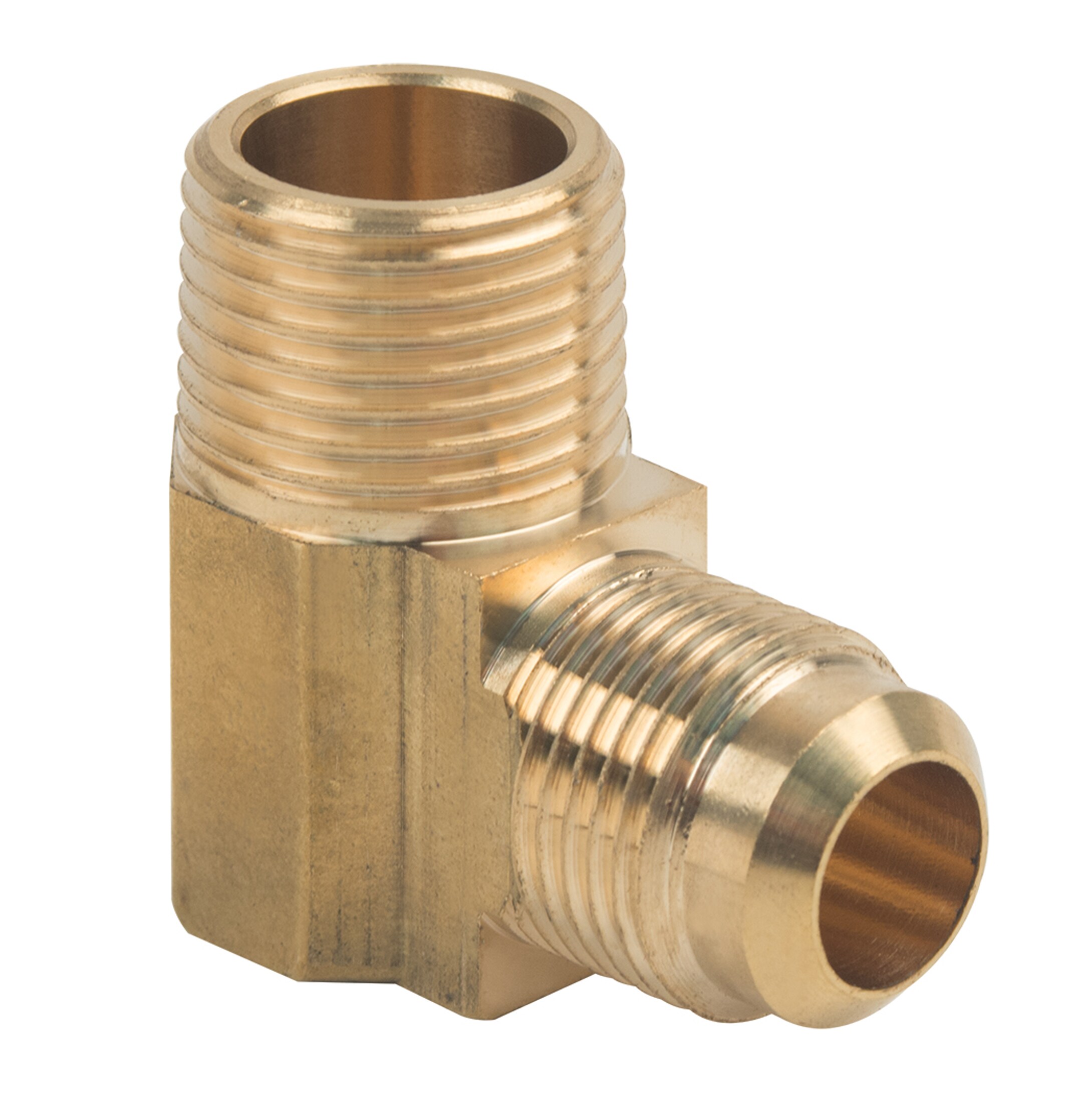 Brasscraft 1 2 In X 1 2 In Threaded Flare X Mip Adapter Elbow Fitting