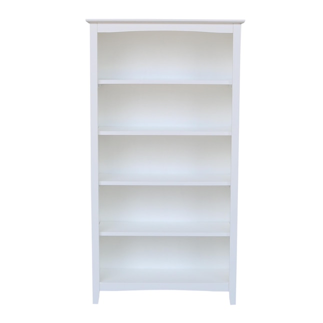 International Concepts White Wood 5, Better Homes And Gardens 5 Shelf Bookcase Instructions Pdf