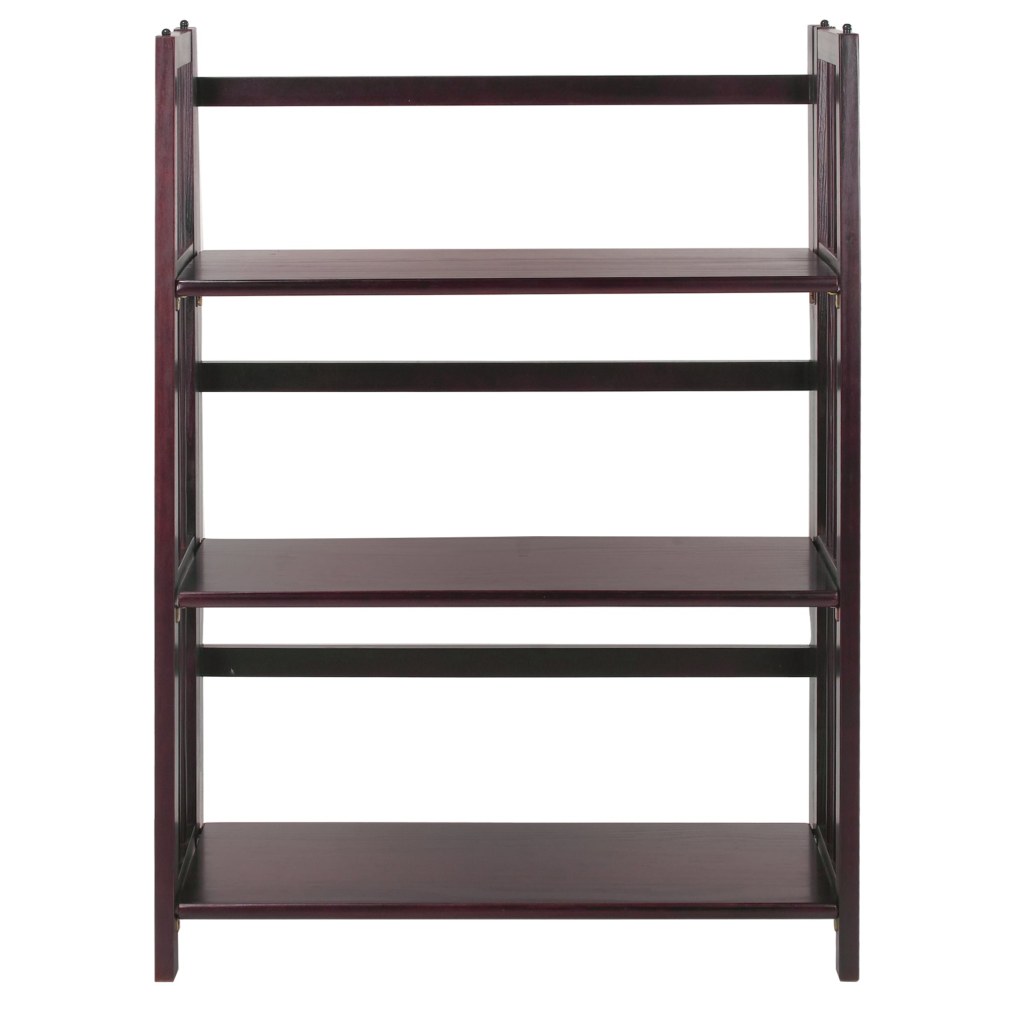 Casual Home 330-24 Mission Espresso Wood 3 -Shelf Bookcase ( 27.5-in W x 38-in H x 11.5-in D ) Stained