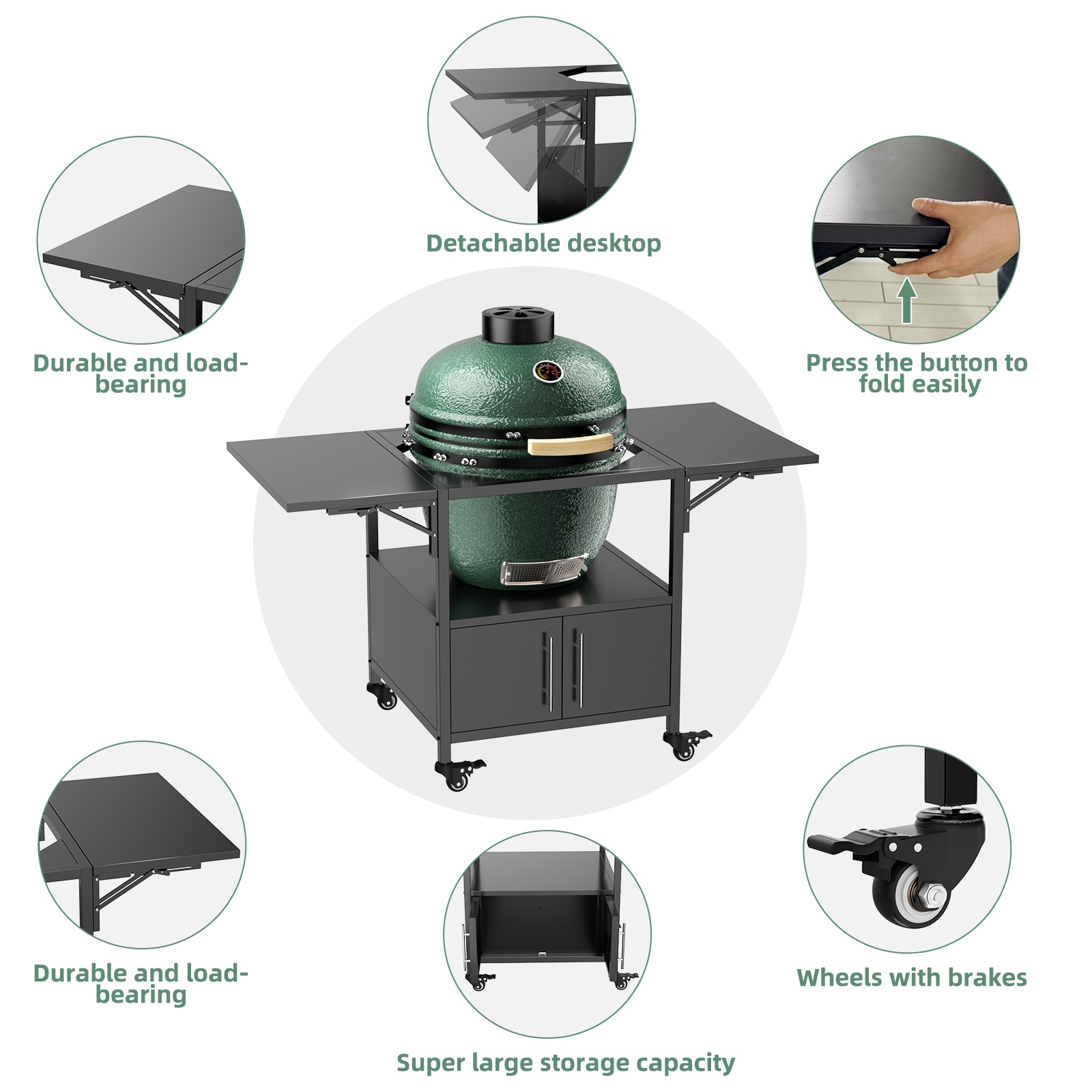 Dexmalle W3190P305785 Charcoal-Grills - View #3