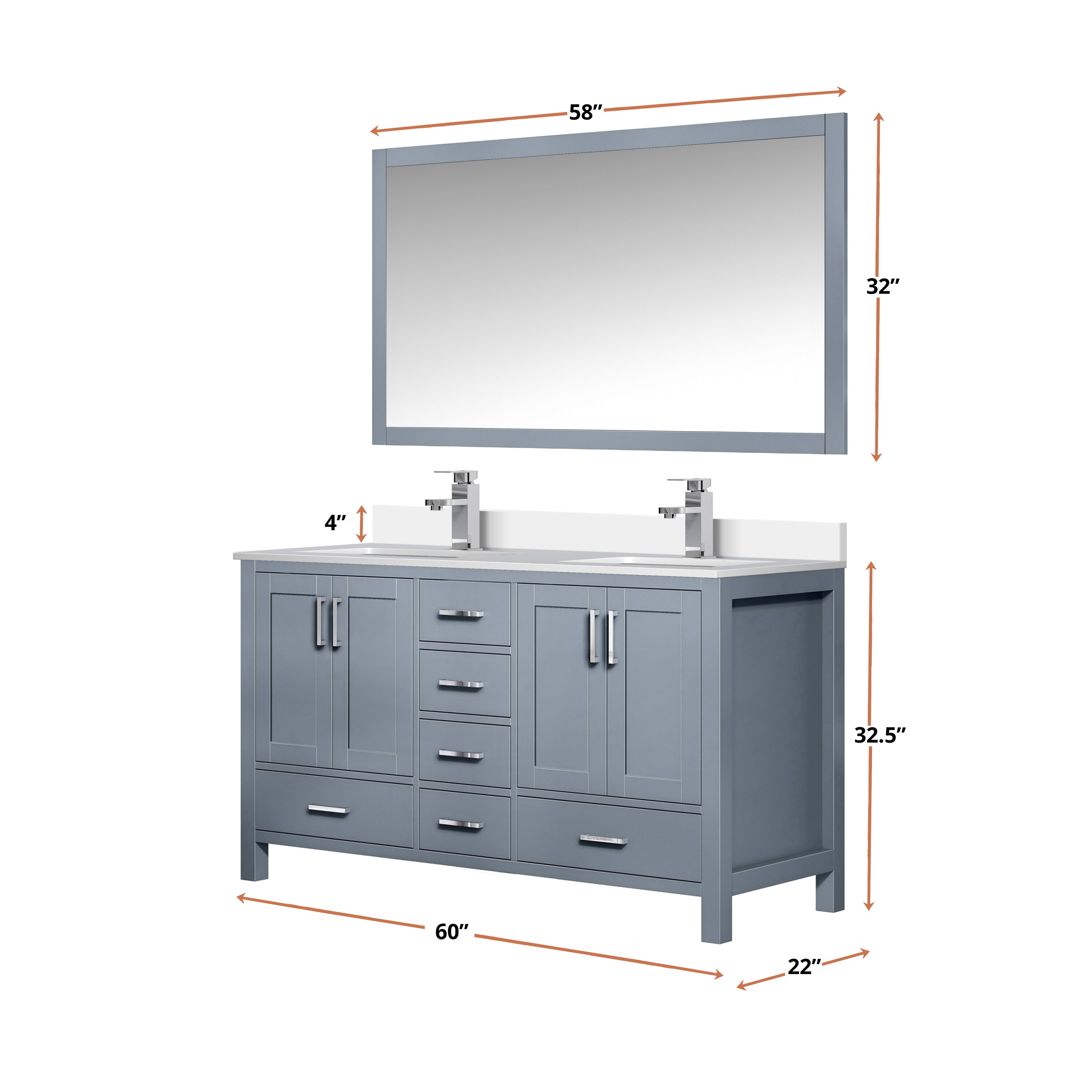 Lexora LJ342260DB00000 vanities - View #6