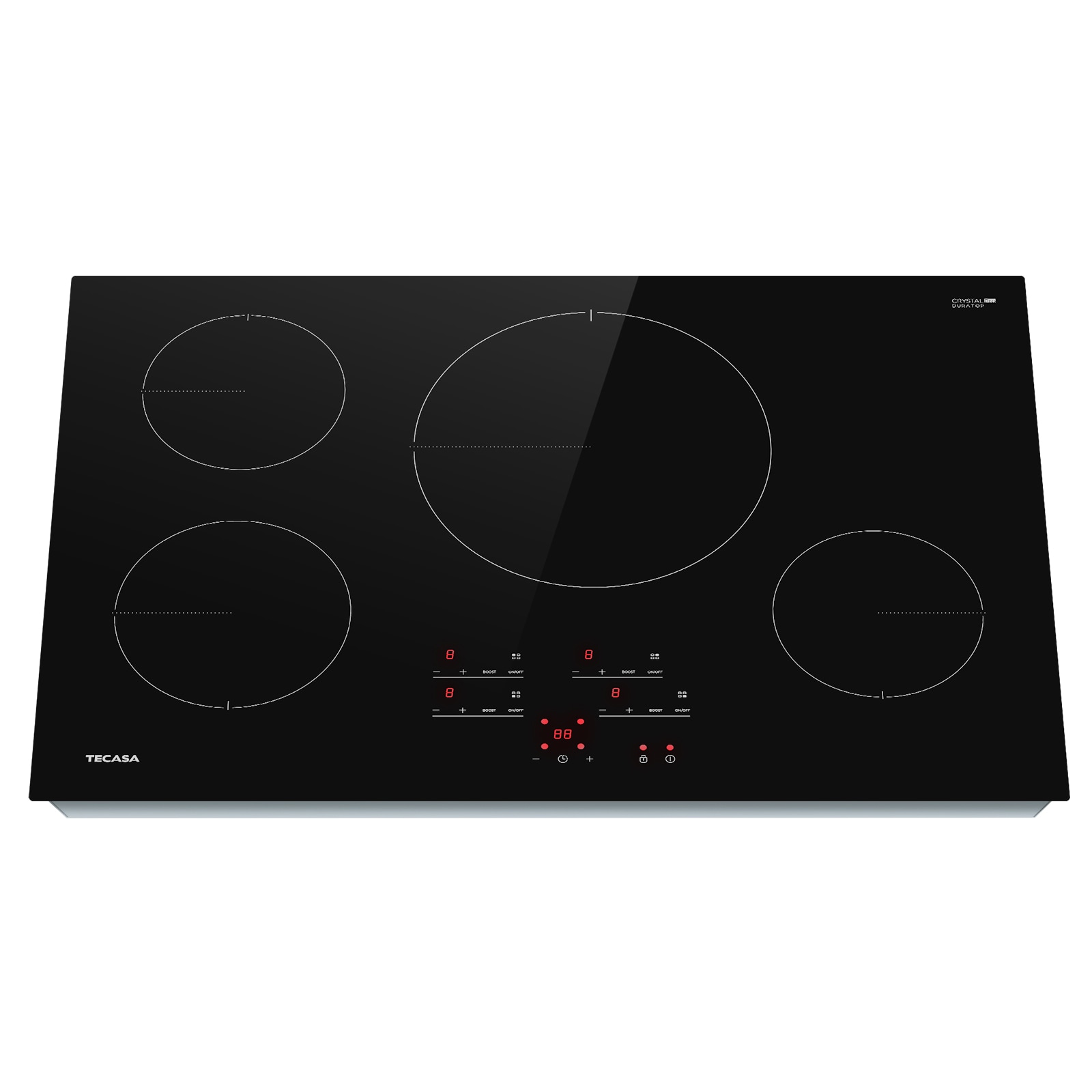 Tecasa MT-C47464L8-V1.5 Megawatt 30 in. 4 Burners Induction, Black, Boost Function 30-in 4 burners Black Induction Cooktop