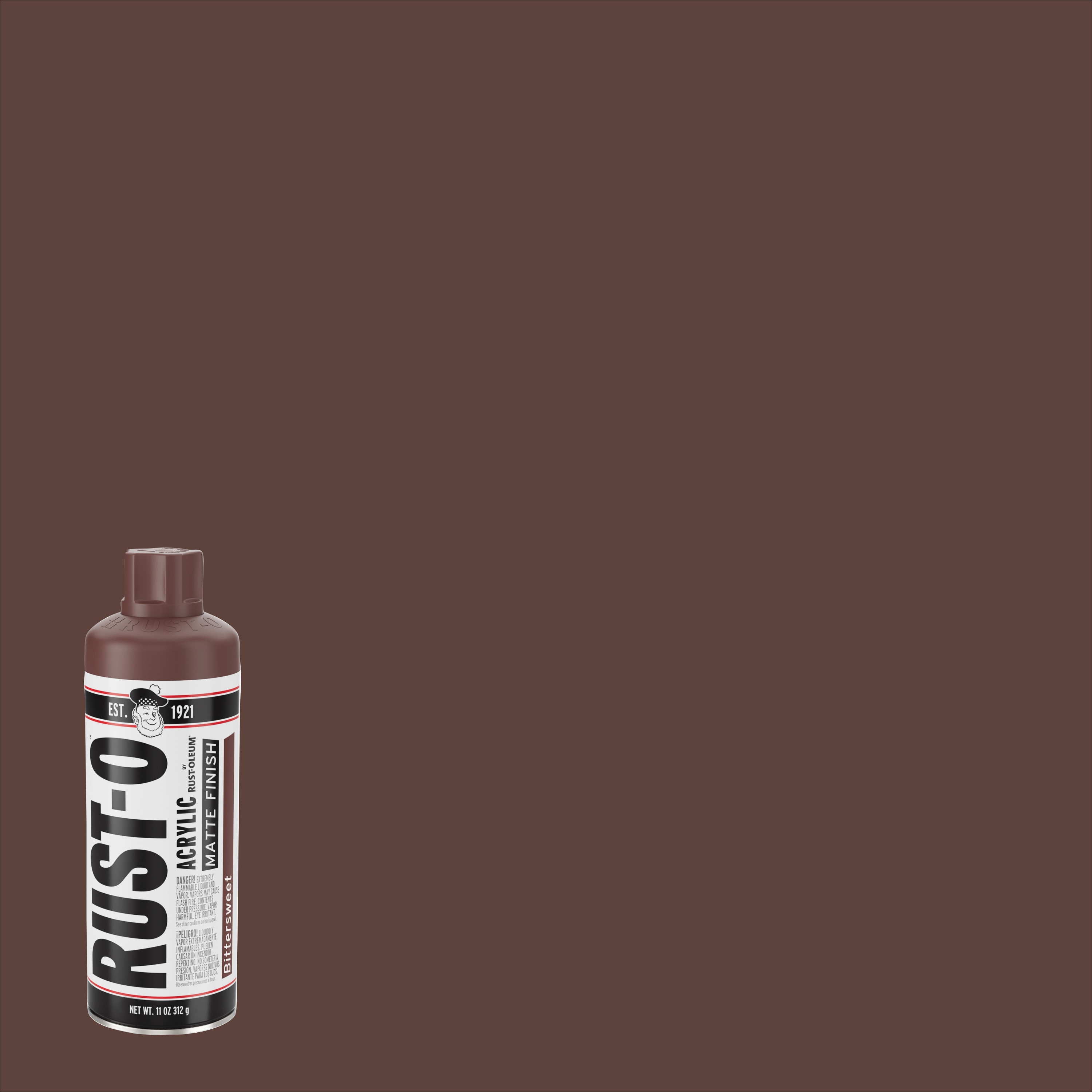Rust-Oleum 392226SOS Rust-O Artist 6 -Pack Matte Bittersweet Spray paint ( NET WT. 11-oz )
