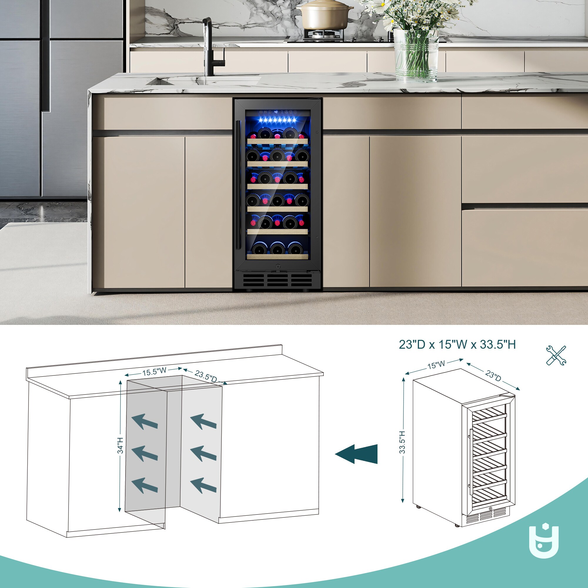Euhomy FWC003-15BL-E-LS-SC Beverage-Dispensers - View #11