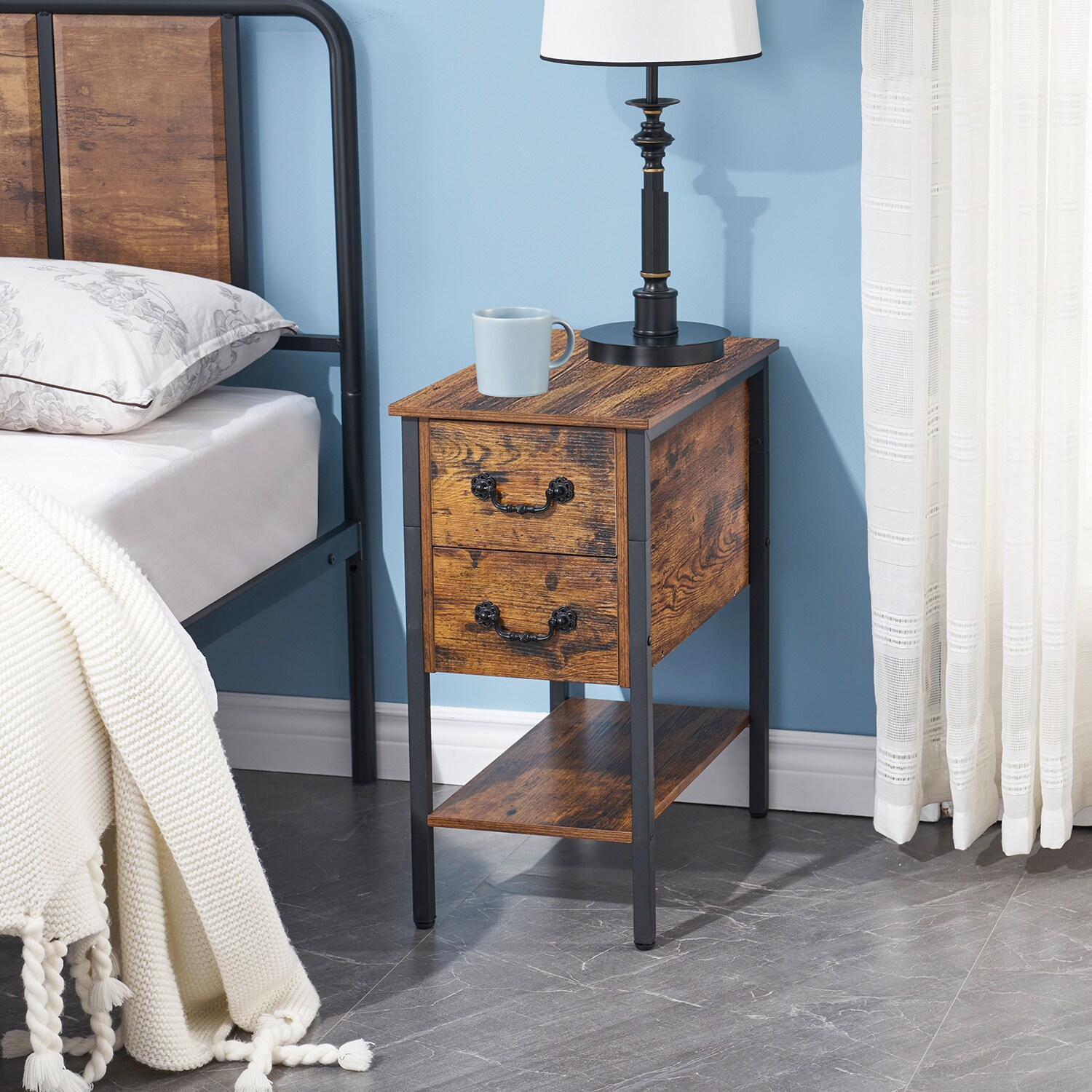 Vecelo LOE-XF-NT04-BRN-A2 nightstands - View #7