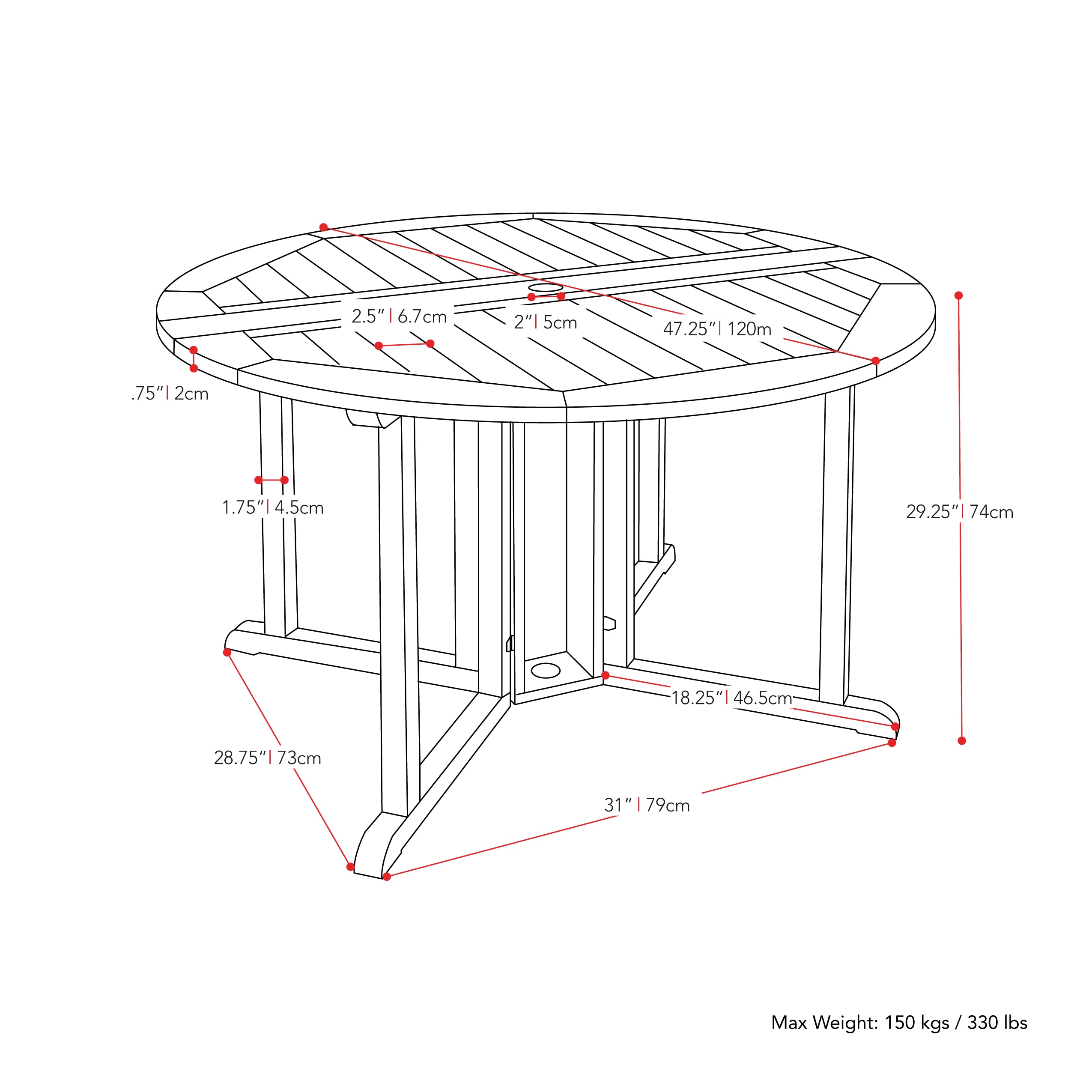 CorLiving PEX-369-T Patio-Tables - View #5