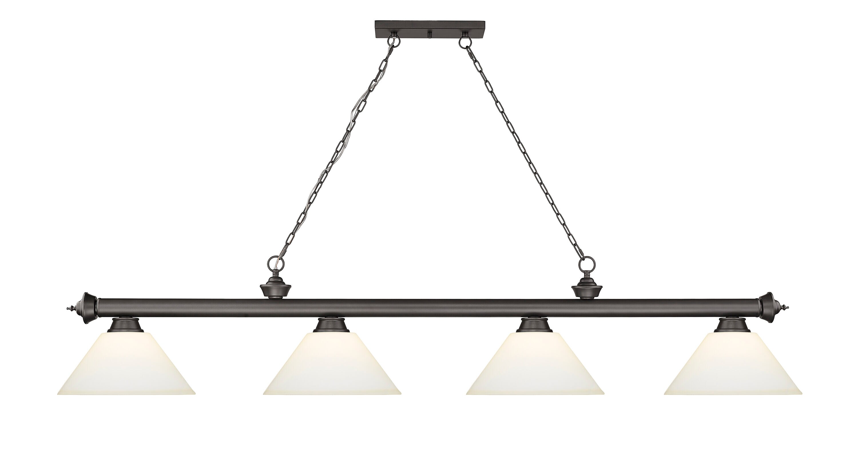 Z-Lite 2306-4BRZ-AMO14 Pool-Table-Lighting - View #2