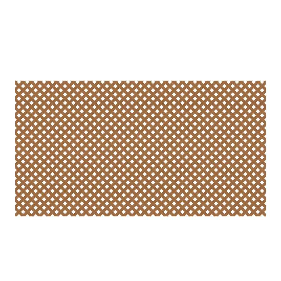 Deckorators 193983 48-in x 8-ft Cedar/Redwood Plastic Privacy Lattice