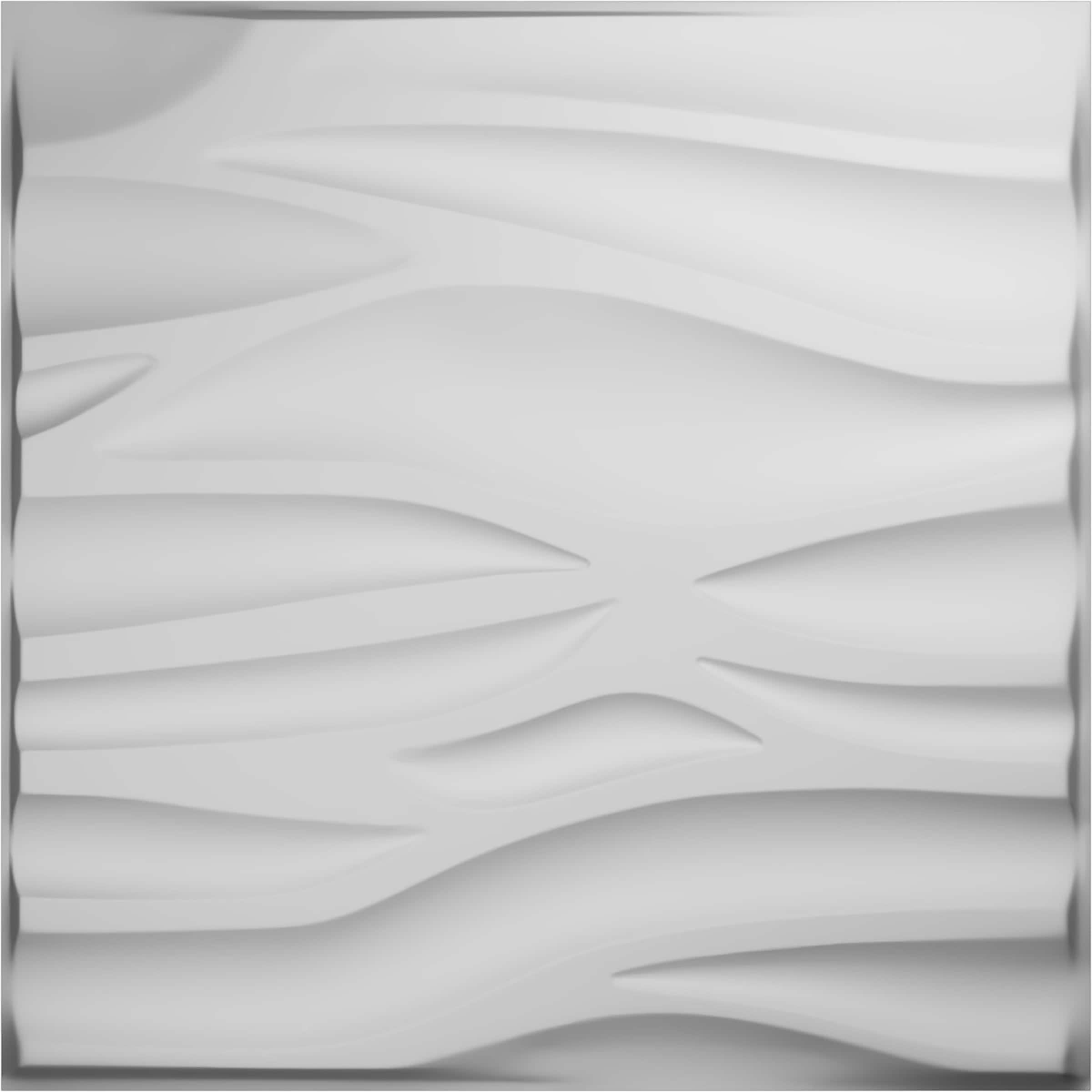 Ekena Millwork WP20X20SRWH 19-5/8-in x 19-5/8-in Embossed Paintable/Stainable White PVC Wall Panel ( 2.67-sq ft )
