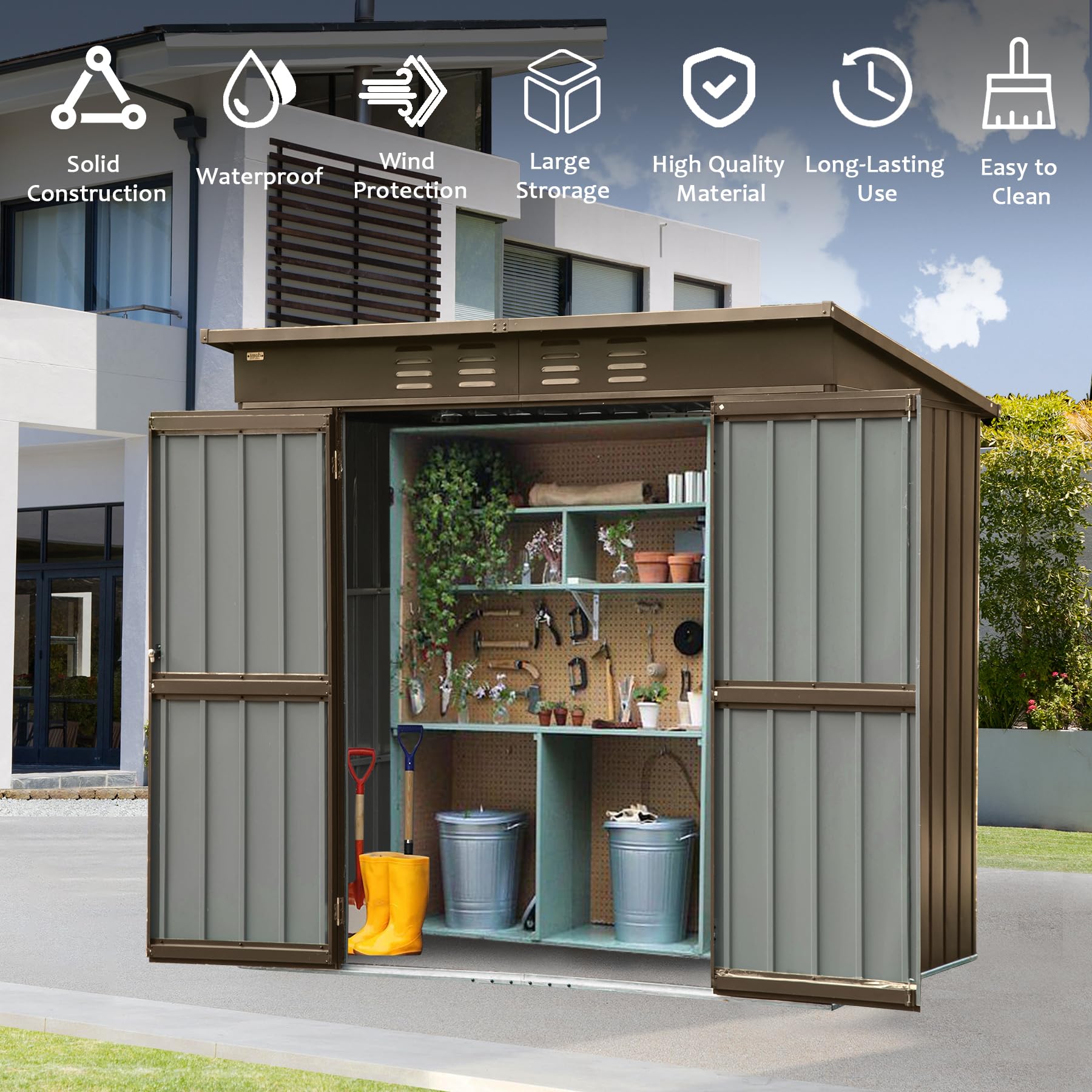 Kahomvis CREF-QP211-66 Metal-Storage-Buildings-Sheds - View #4