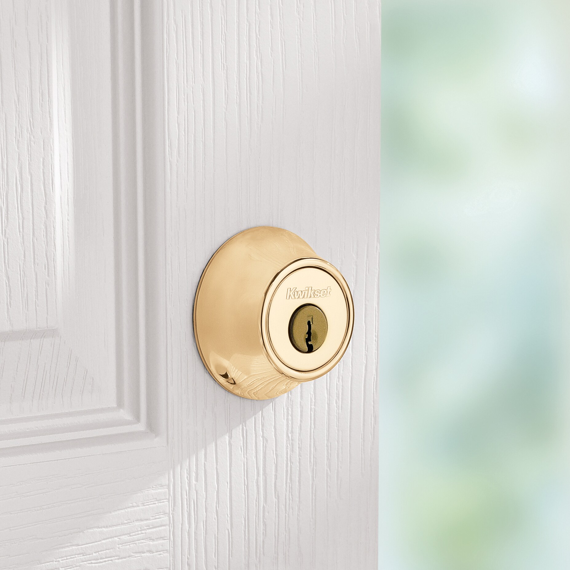 Kwikset Security 600 Deadbolt Series Polished Brass Single Cylinder Deadbolt In The Deadbolts 5368