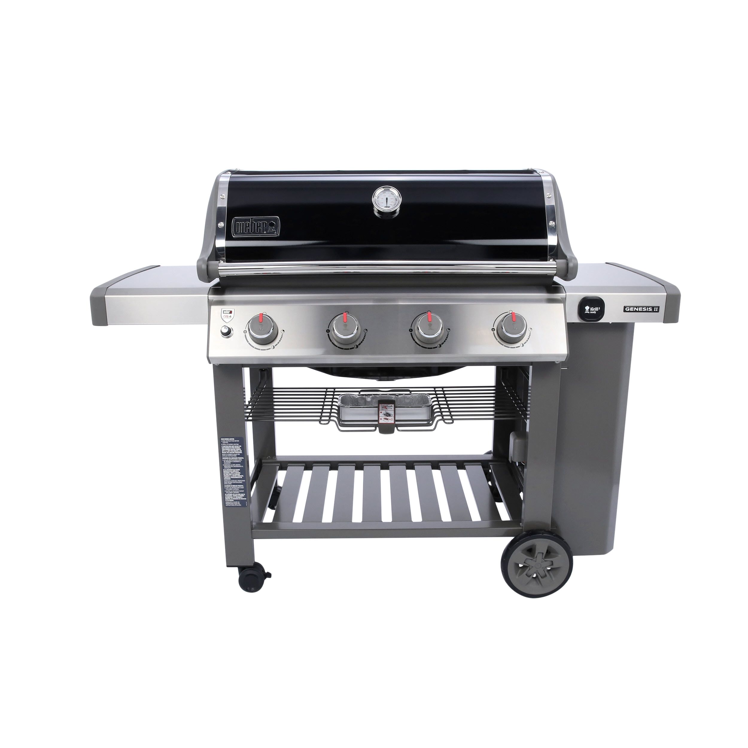 Weber Genesis Ii E 410 Black 4 Burner Liquid Propane Gas Grill In The Gas Grills Department At Lowes Com