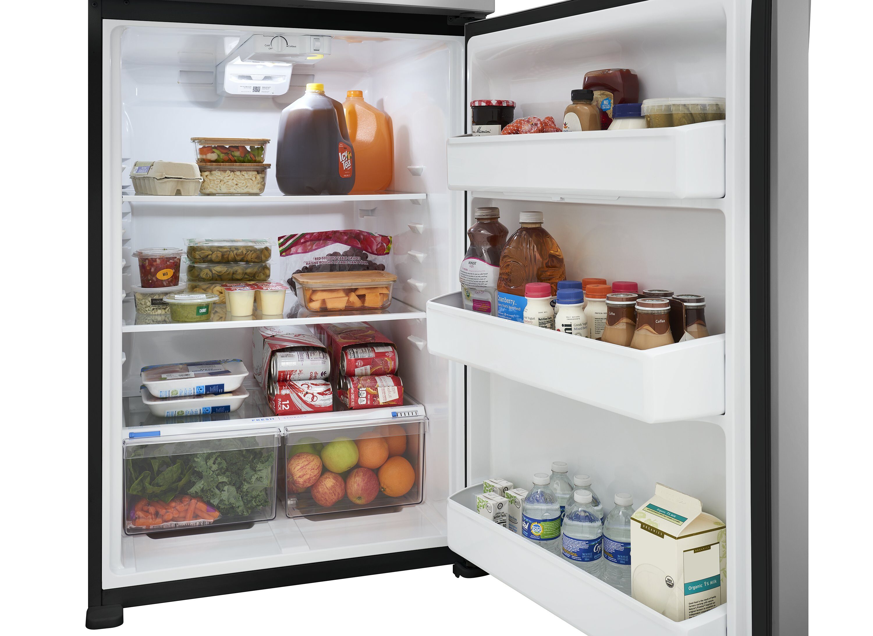 Frigidaire 20-cu ft Top-Freezer Refrigerator (Stainless Steel) Garage ...