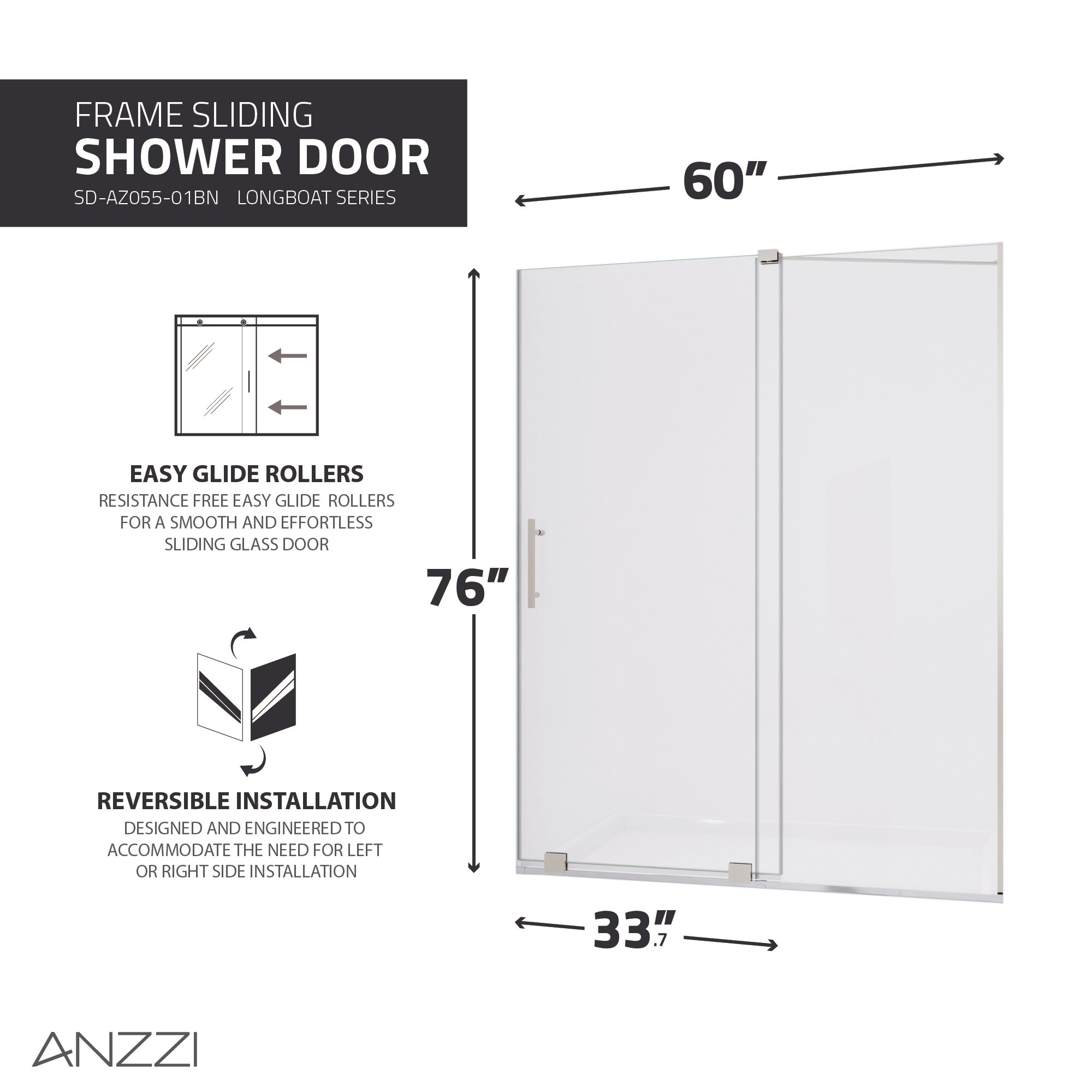 ANZZI SD-AZ055-01BN Shower-Doors - View #5