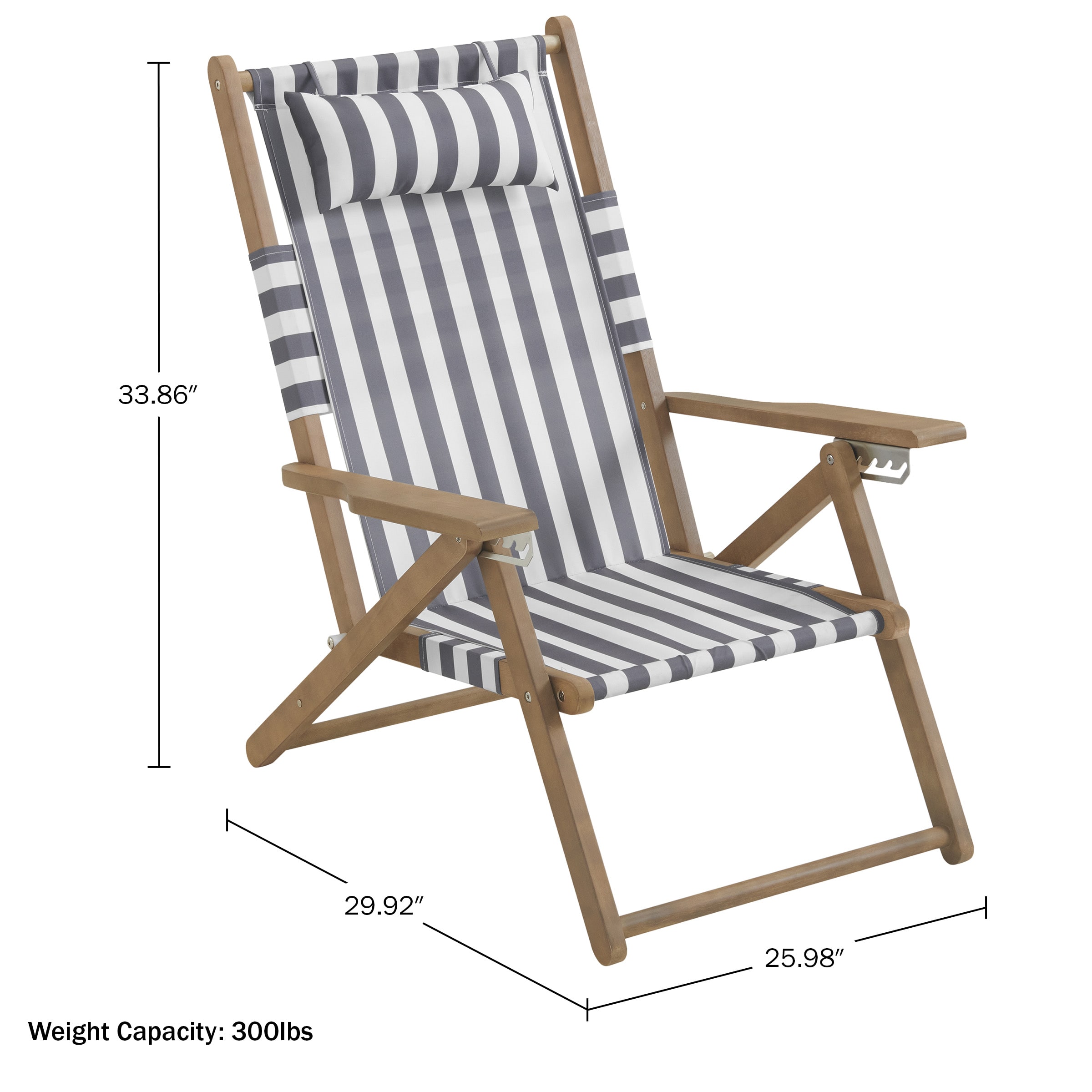Lavish Home 80-OUTD-FLDBCH-4-2 Beach-Camping-Chairs - View #9