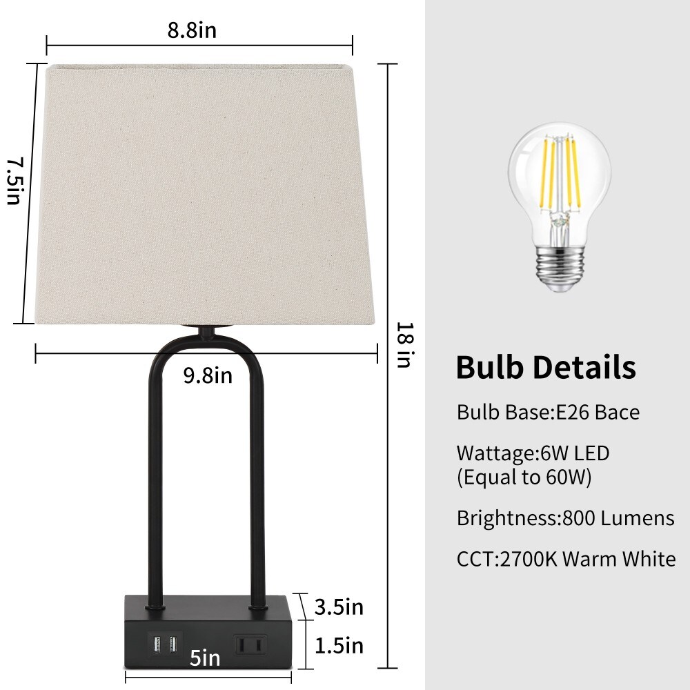 UrFurnishings TD-77 Table-Lamps - View #10