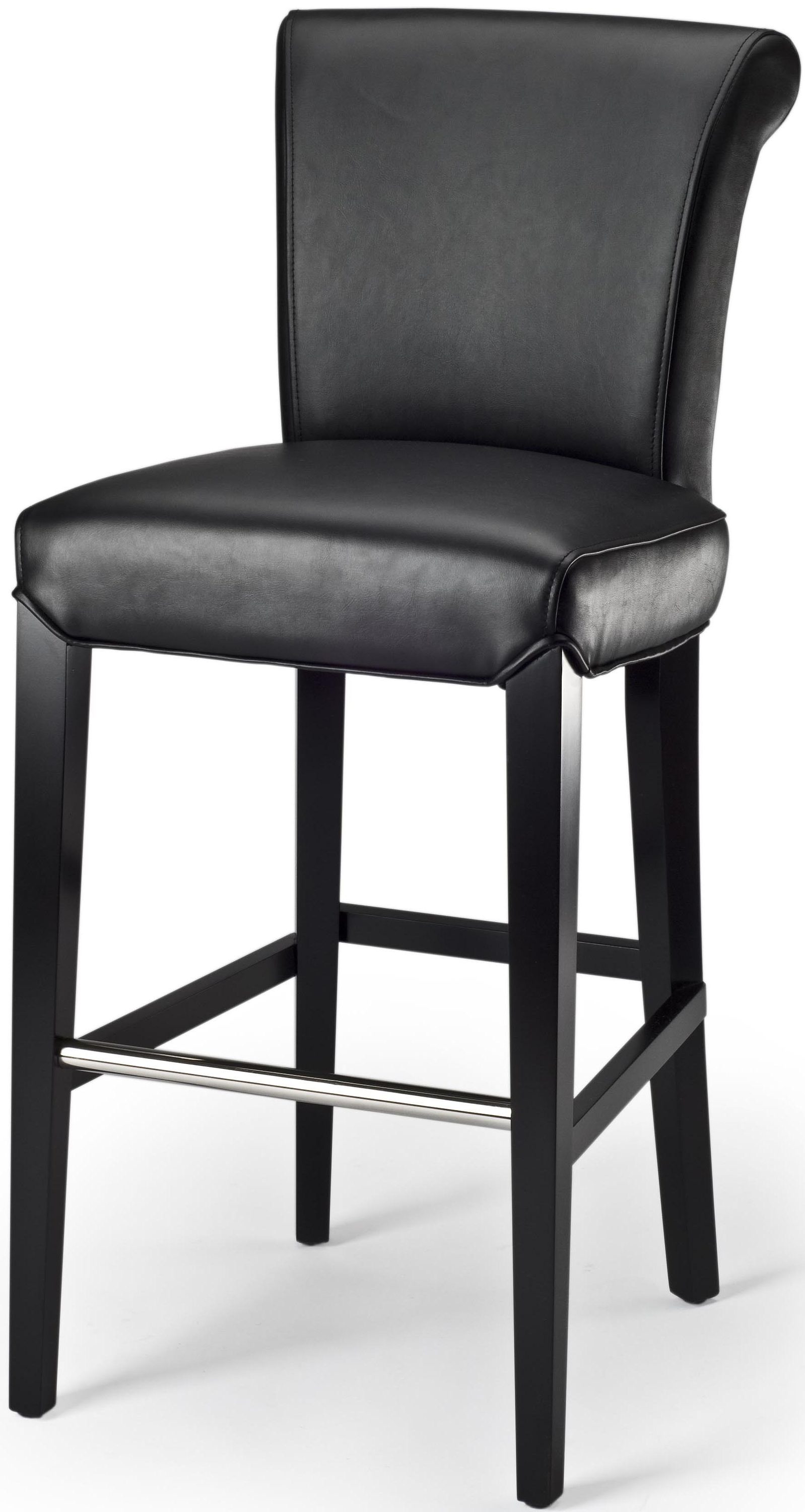 black bar chairs leather