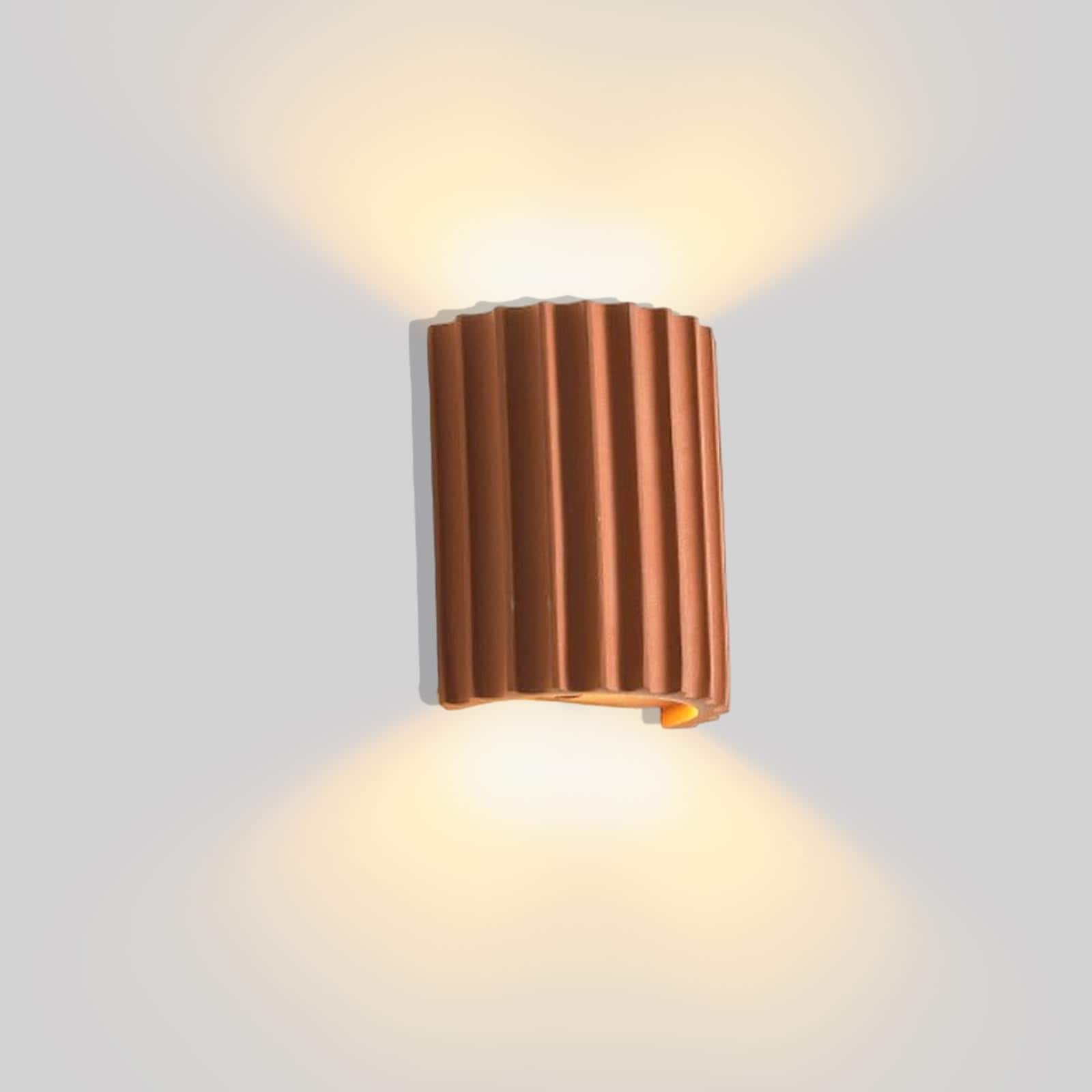OMOMMD Modern LED Wall Sconce Nordic Minimalist Tree Root Half-cylinder Up Down Light