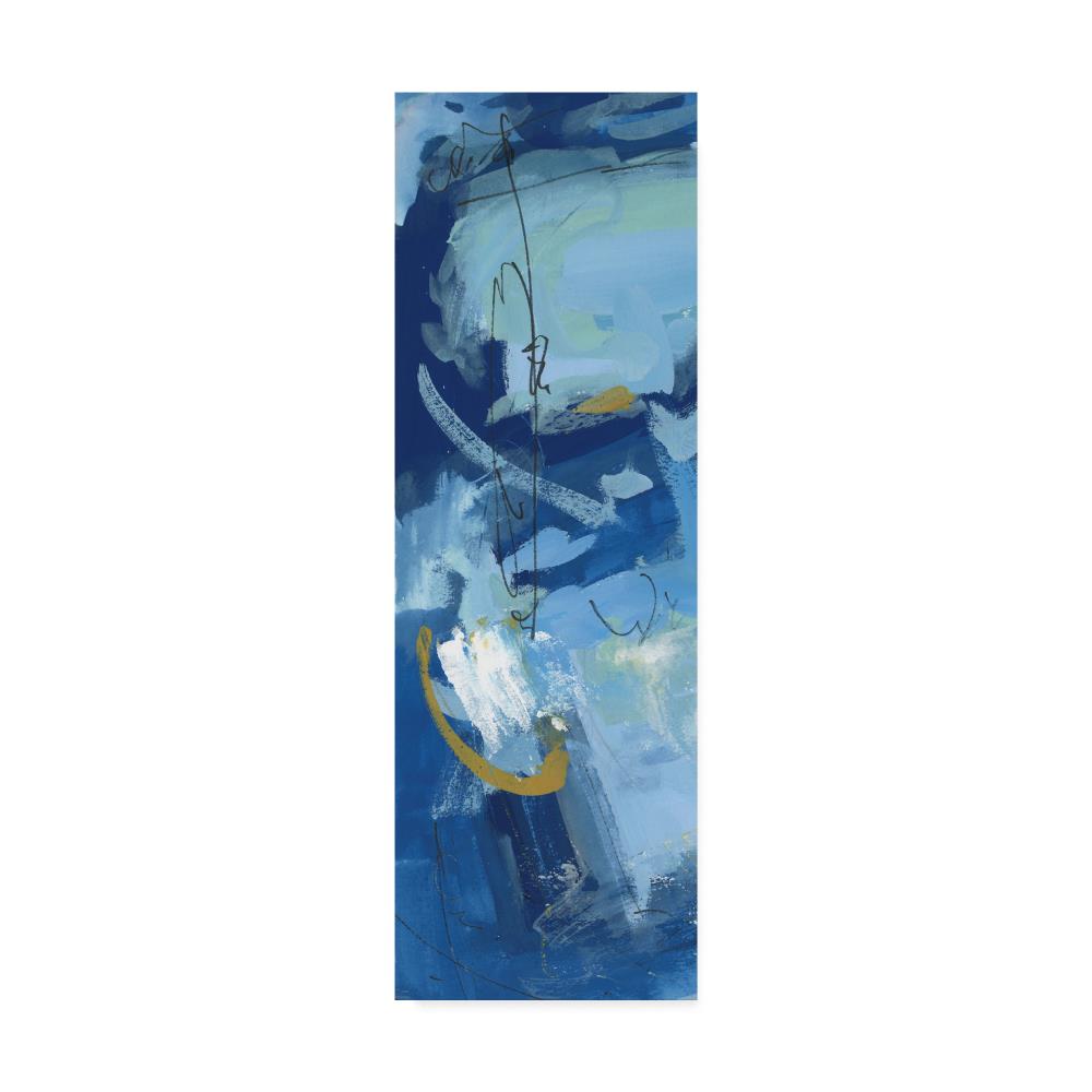 Trademark Fine Art WAG07406-C824GG Framed 24-in H x 8-in W Abstract Print on Canvas