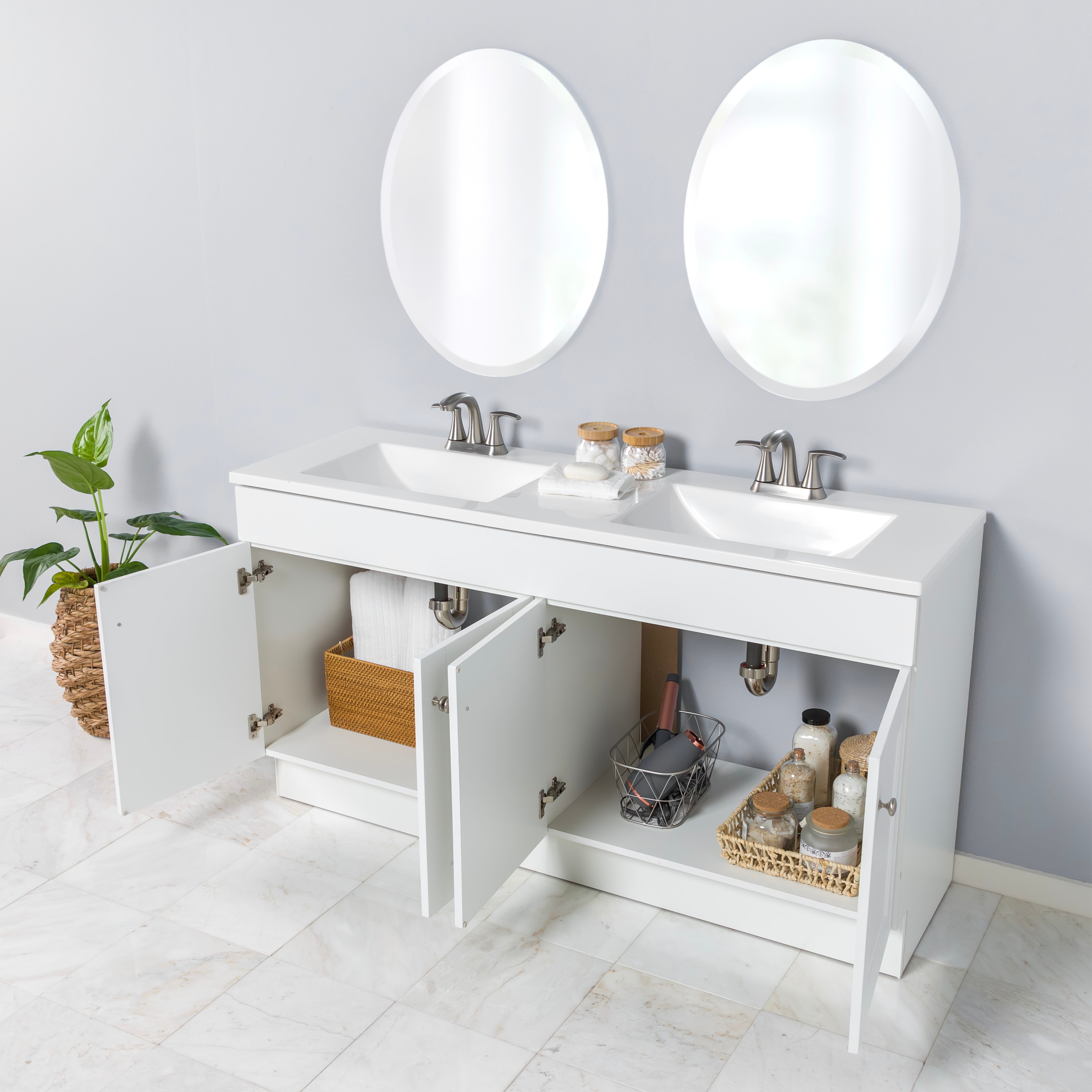 Project Source LWW022760P2-WH Bath-Vanity-Combo - View #3